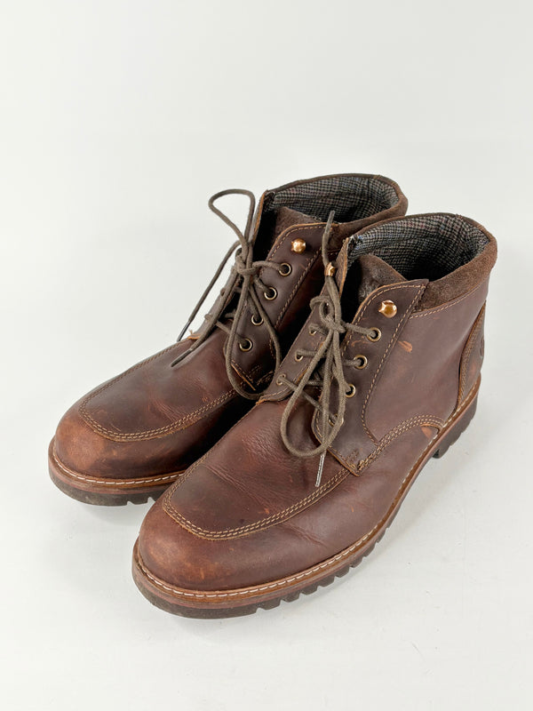Rockport Dark Brown Leather Lace-Up Ankle Boots - EU45