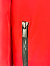 Toni Sailer Red & White Padded Ski Jacket - M