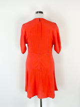 MSGM Milano Flame Orange Midi Dress NWT - AU10/12