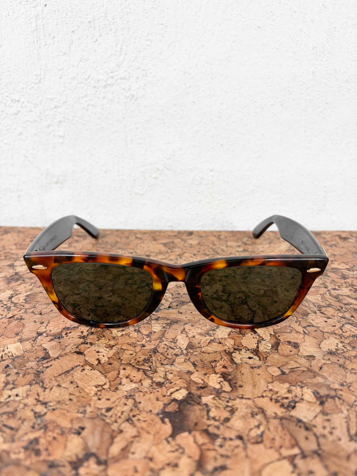 Vintage Bausch & Lomb Ray-Ban Tortoiseshell Wayfarer Sunglasses