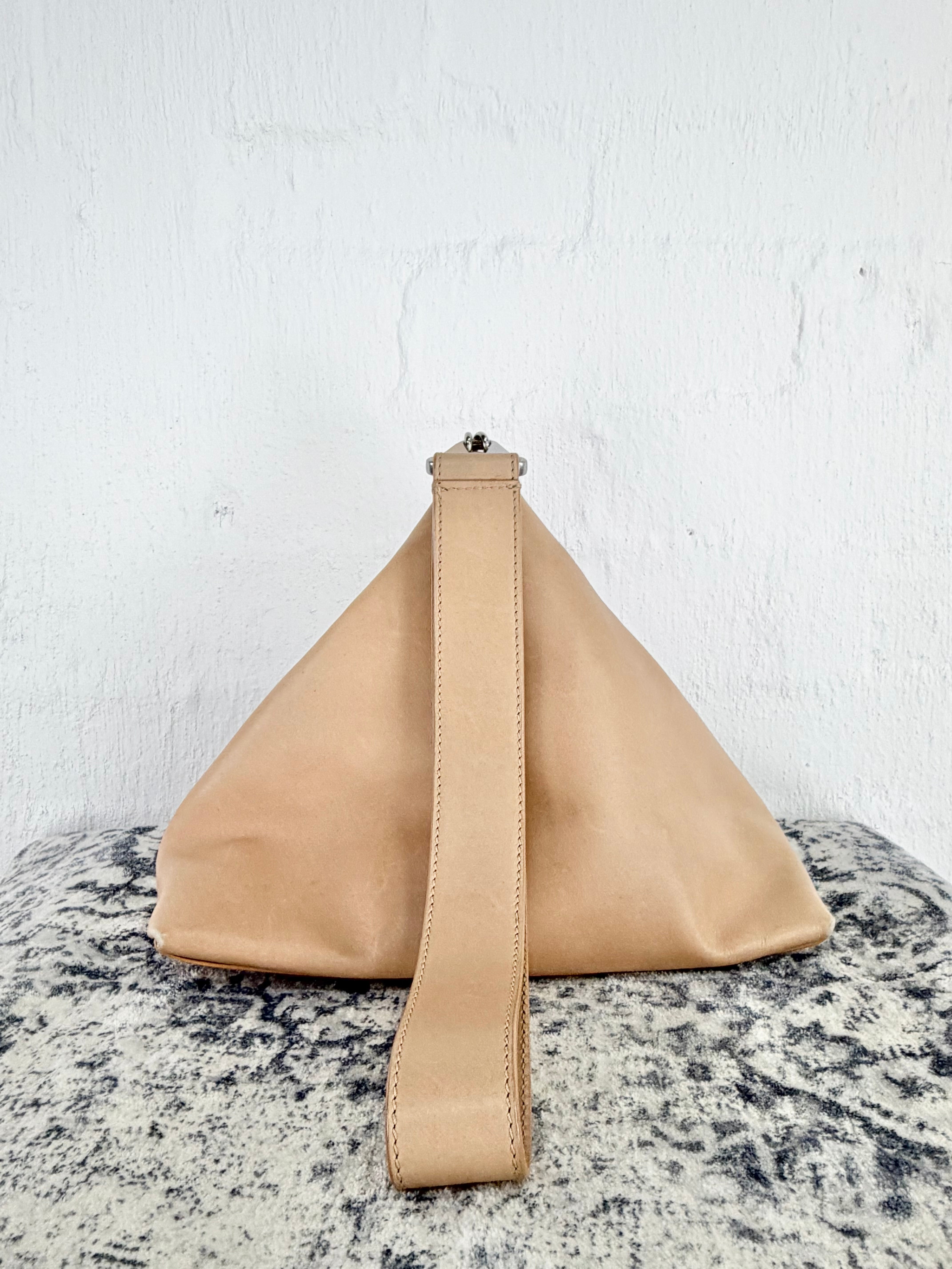 Dion Lee Beige Geometric Clutch/Wristlet
