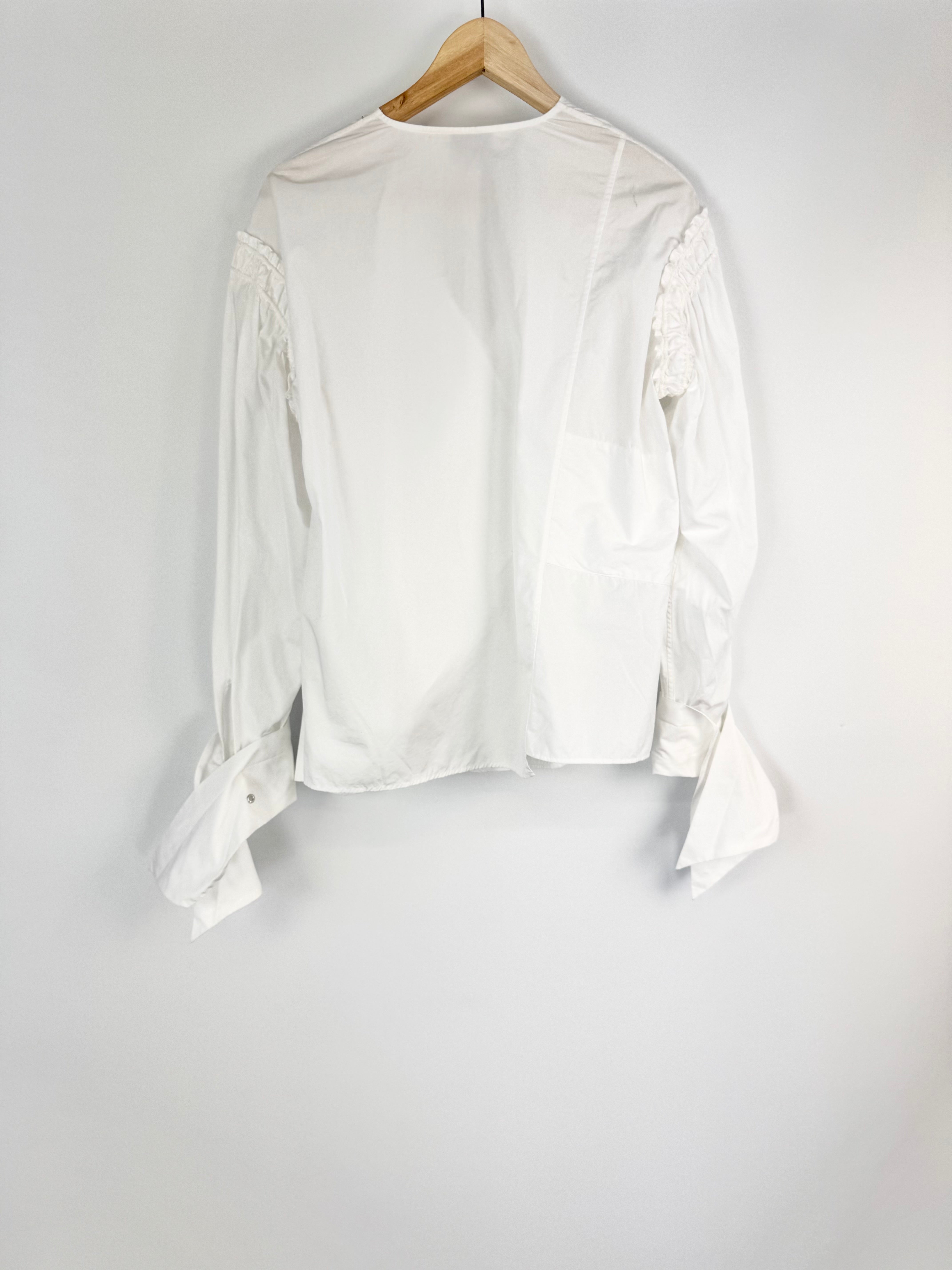 3.1 Phillip Lim White Ruffle Blouse - AU10
