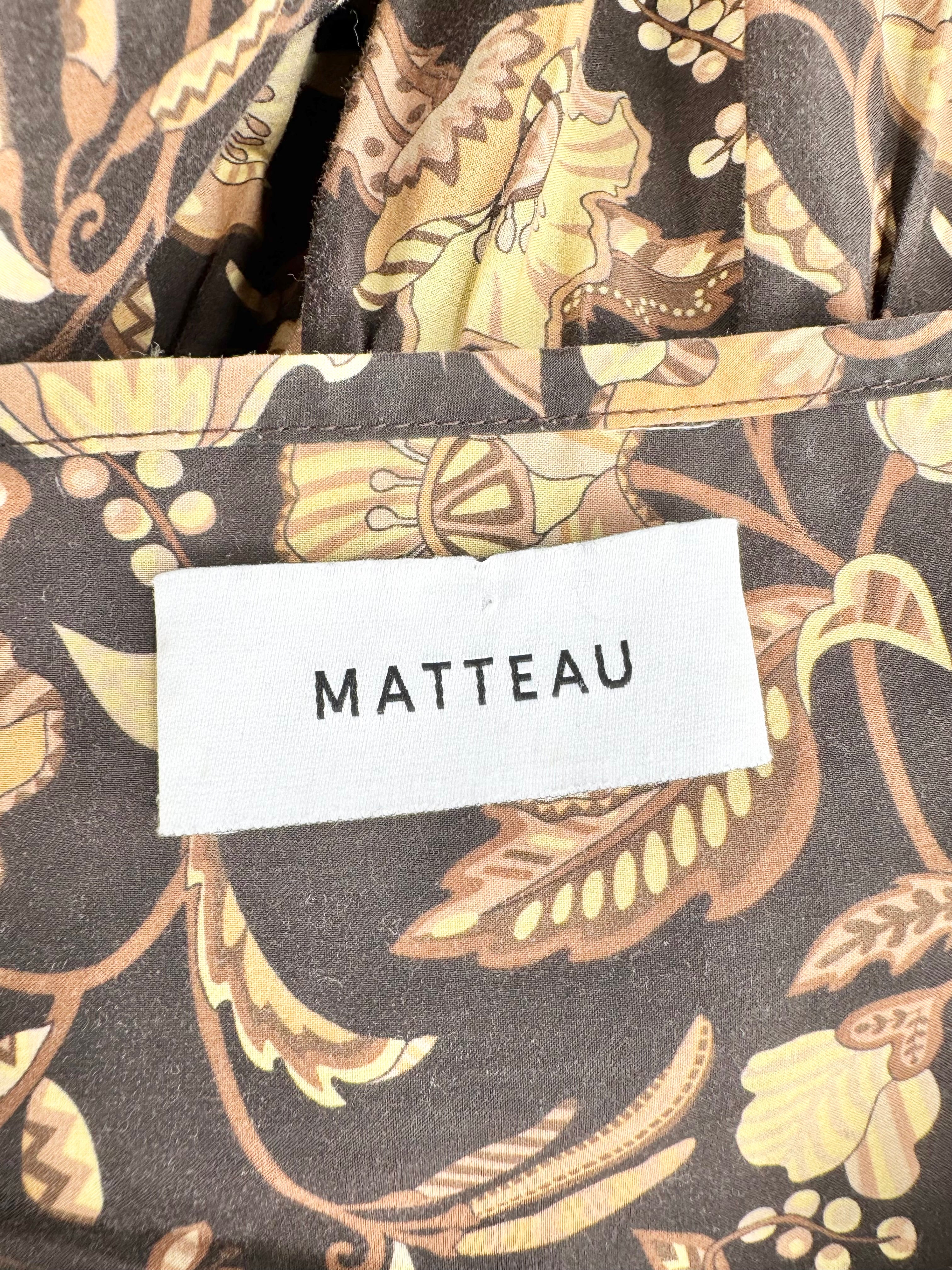 Matteau 'Ginger Hibiscus Tiered Sundress - AU8/10