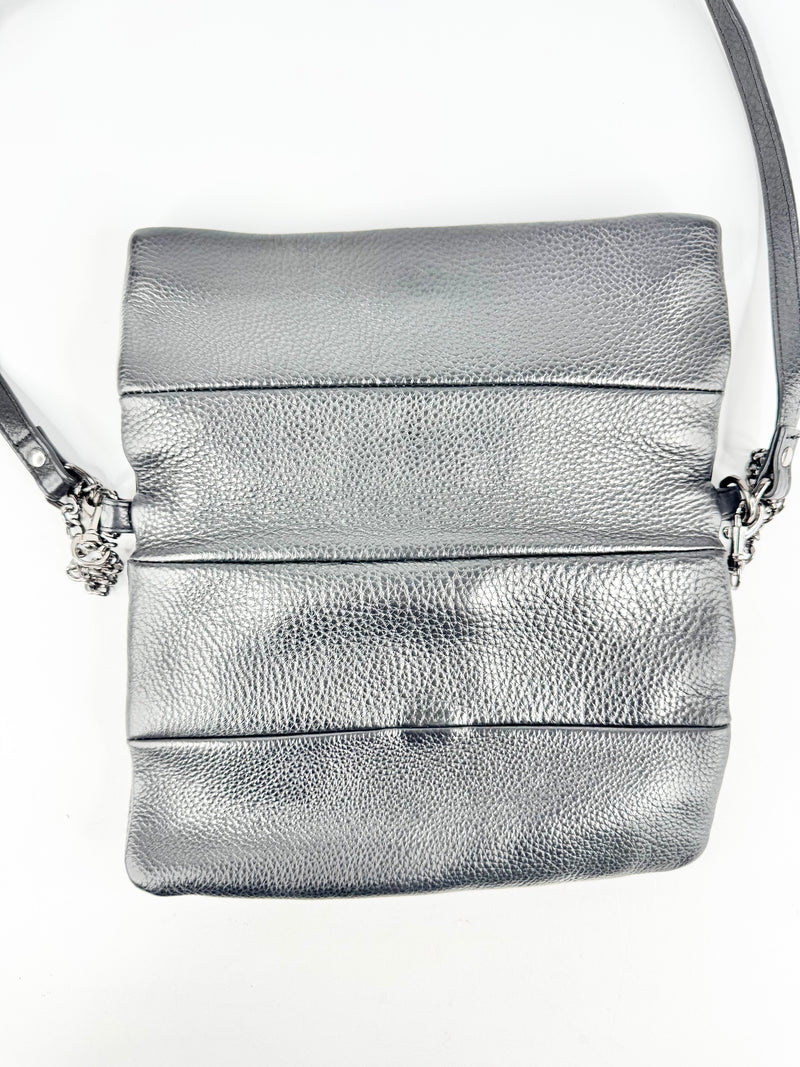 Status Anxiety Black Grained Folded Leather Bag