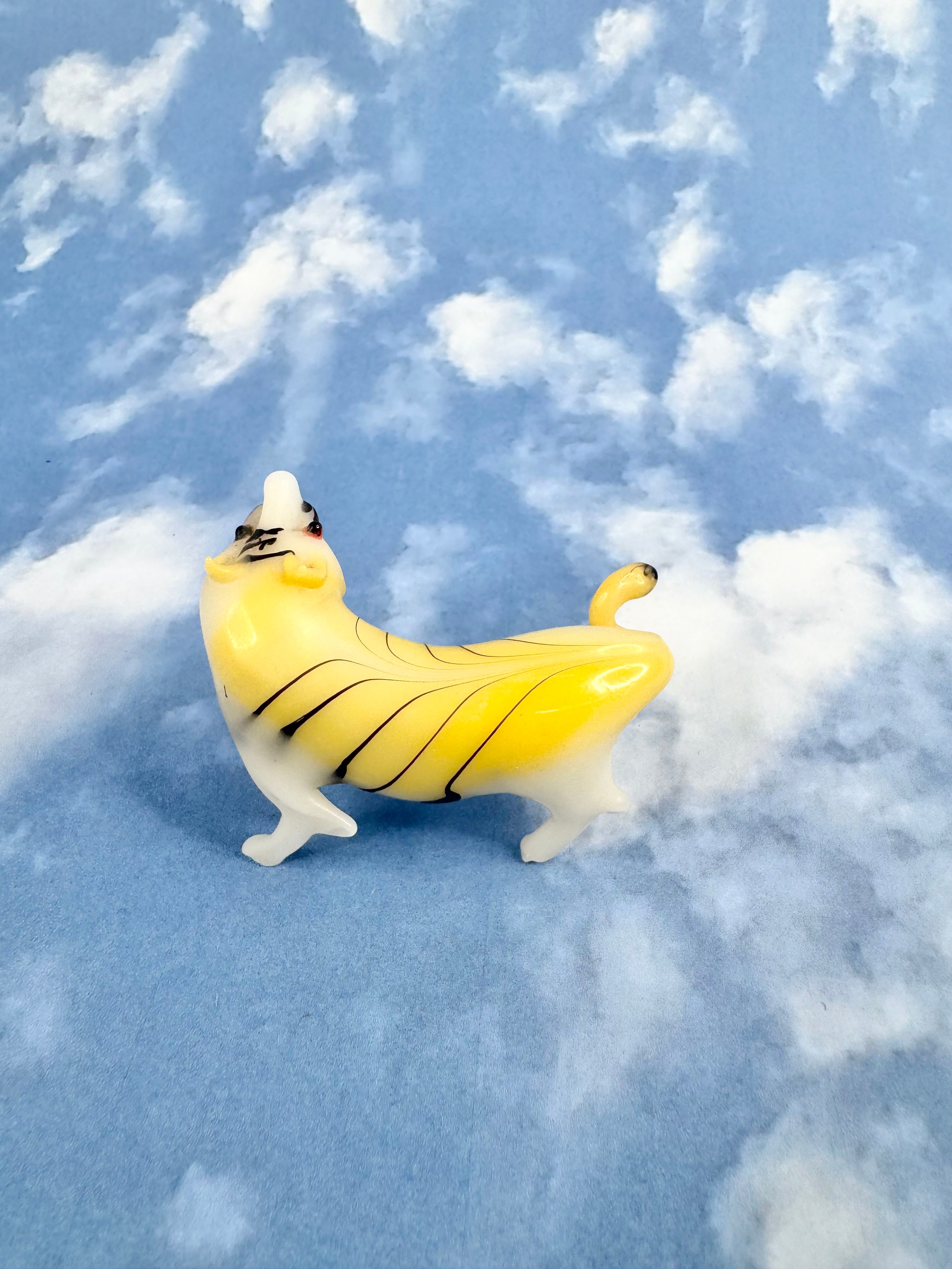 Worlds First Pig Tiger Cross in Glass