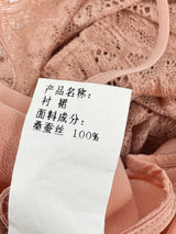 Marisfrolg Taupe Embroidered Lace Dress with Silk Slip - AU8/10