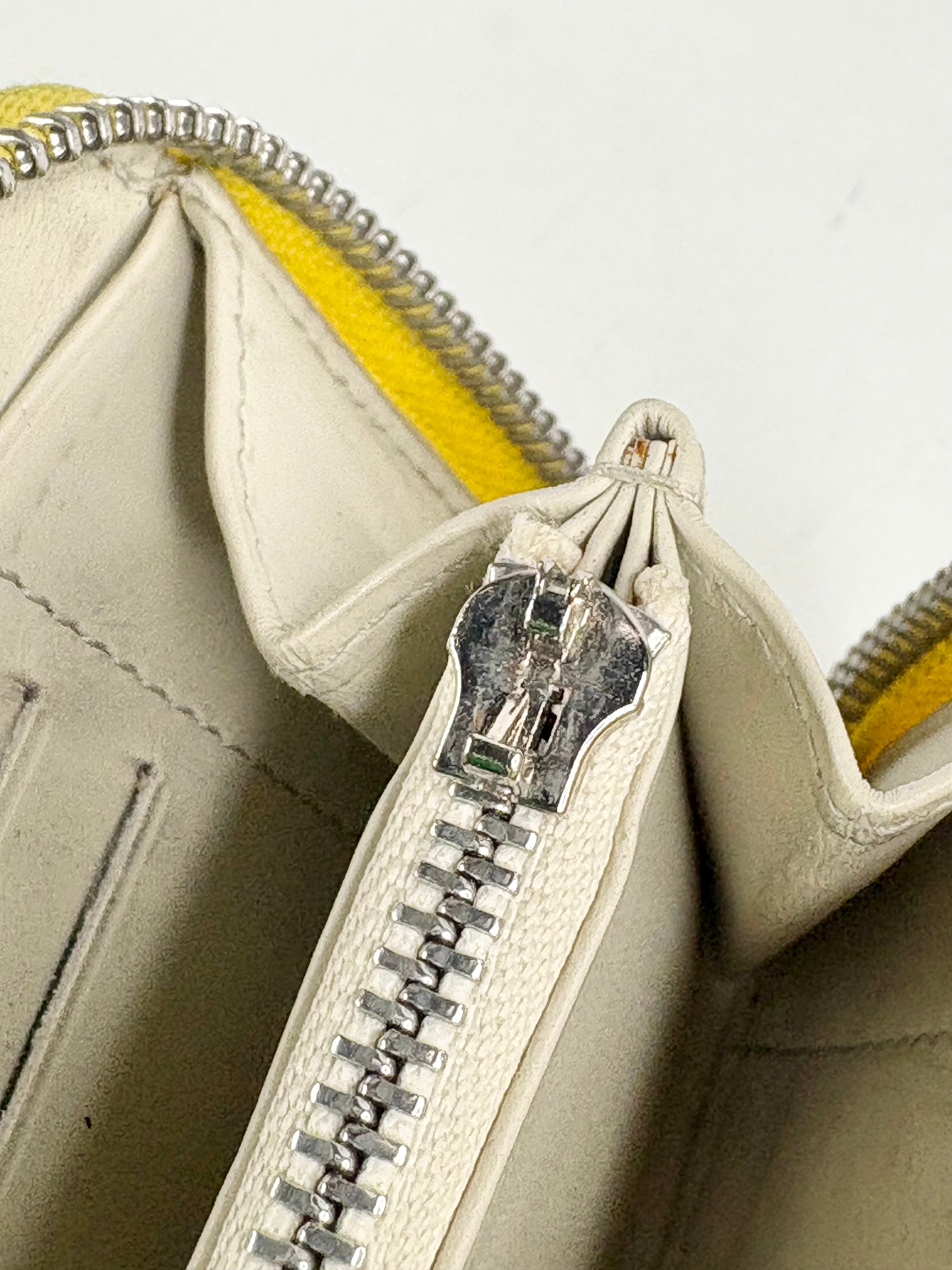 Loewe Canary Yellow Woven-Texture Leather Wallet
