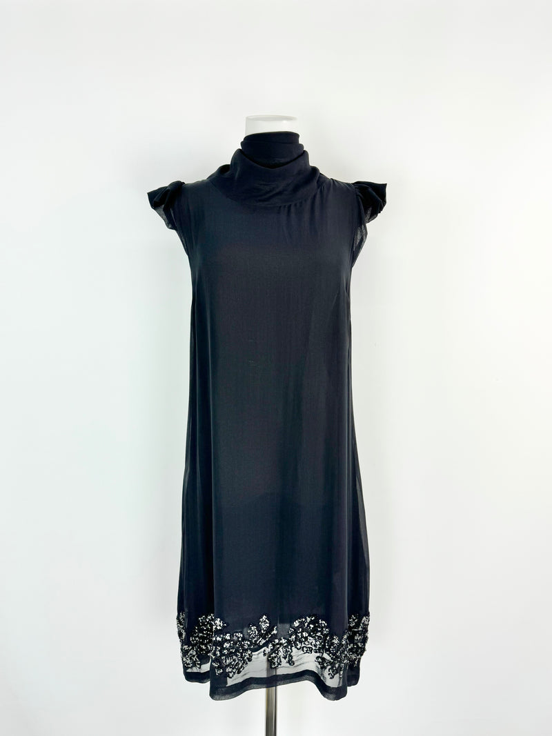 Twin Set by Simone Barbieri Black Sequined Dress - AU8/10