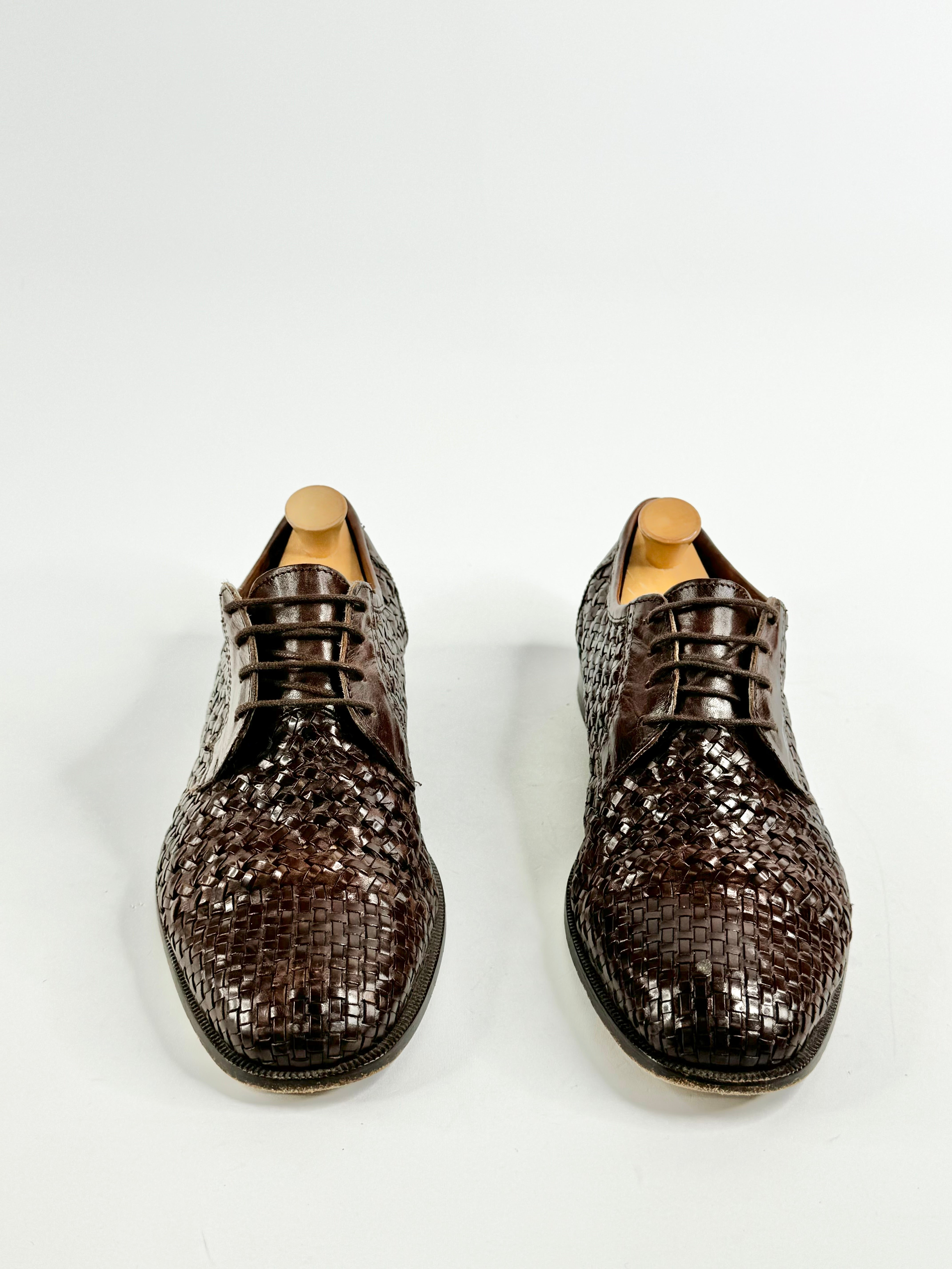 Bally Brown Woven Lace ups - EU41