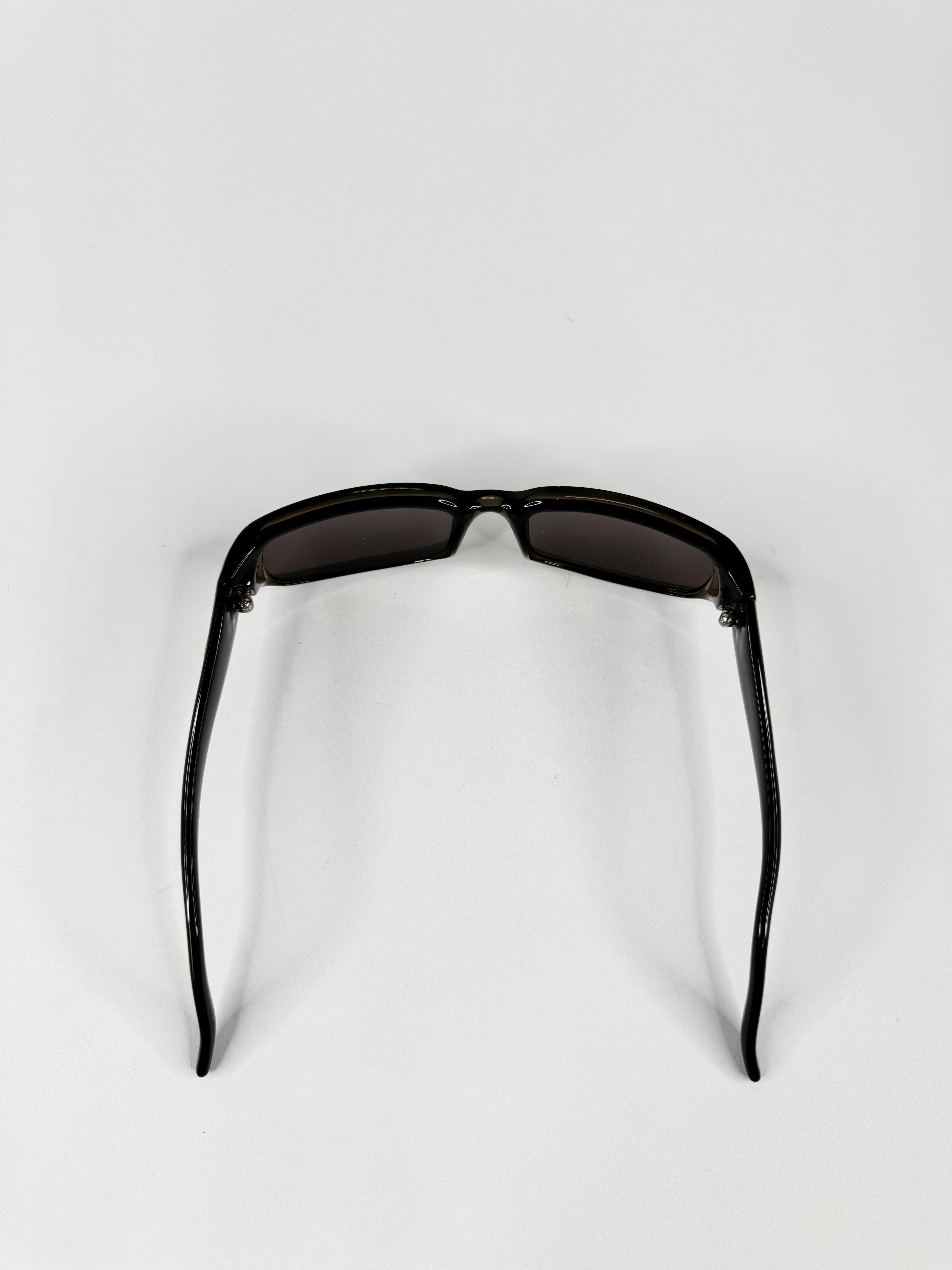 Vintage Gucci Rectangular Dark Olive Green Optical Sunglasses