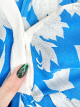 Once / Was Blue & White Floral Blouse - AU6/8