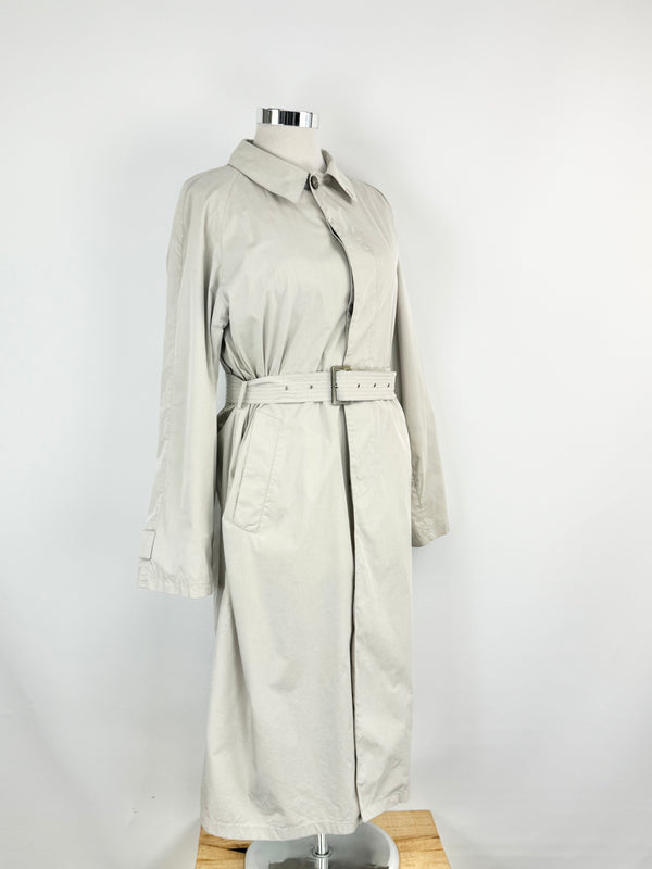 Vintage Giorgio Armani Classico a Milano Borgonuovo 21 Beige Trench Coat - M