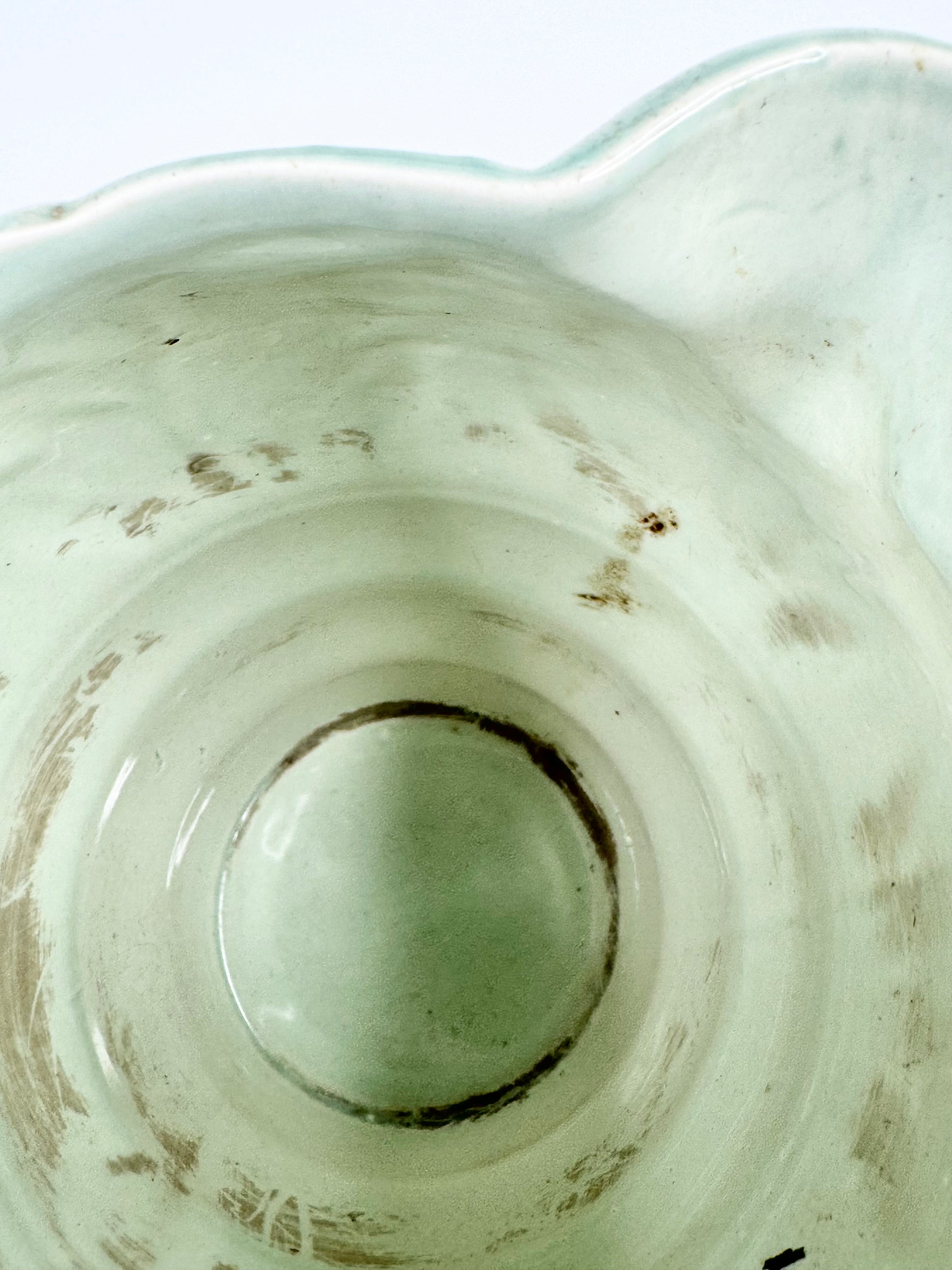 Vintage 1935 Clarice Cliff Celadon Glazed Ceramic Jug