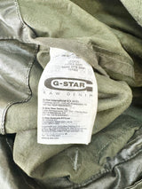 G-Star Raw Crocodile Green 'Legion' Linen Parka - XS