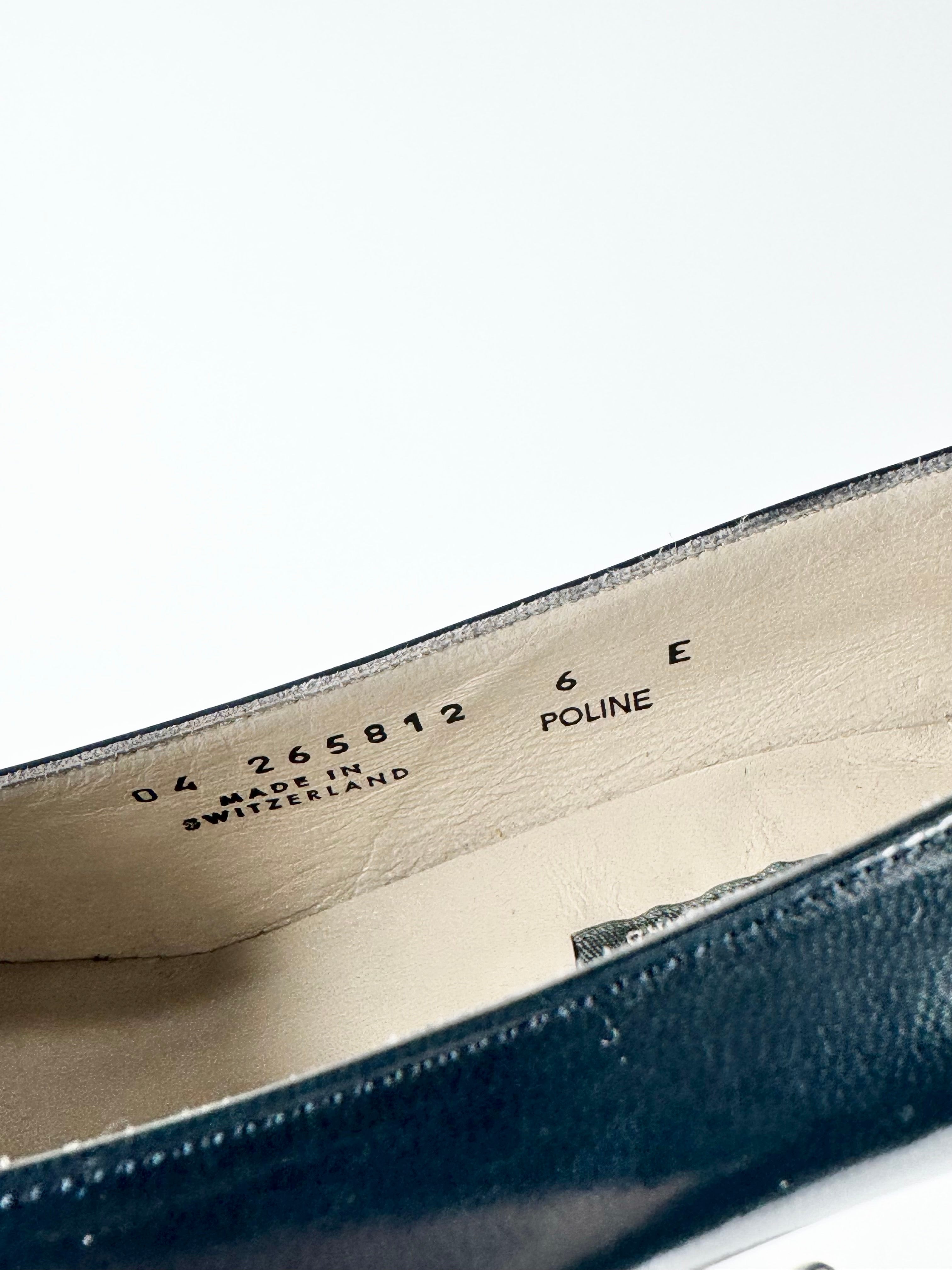 Bally Navy Striped Pumps - EU39
