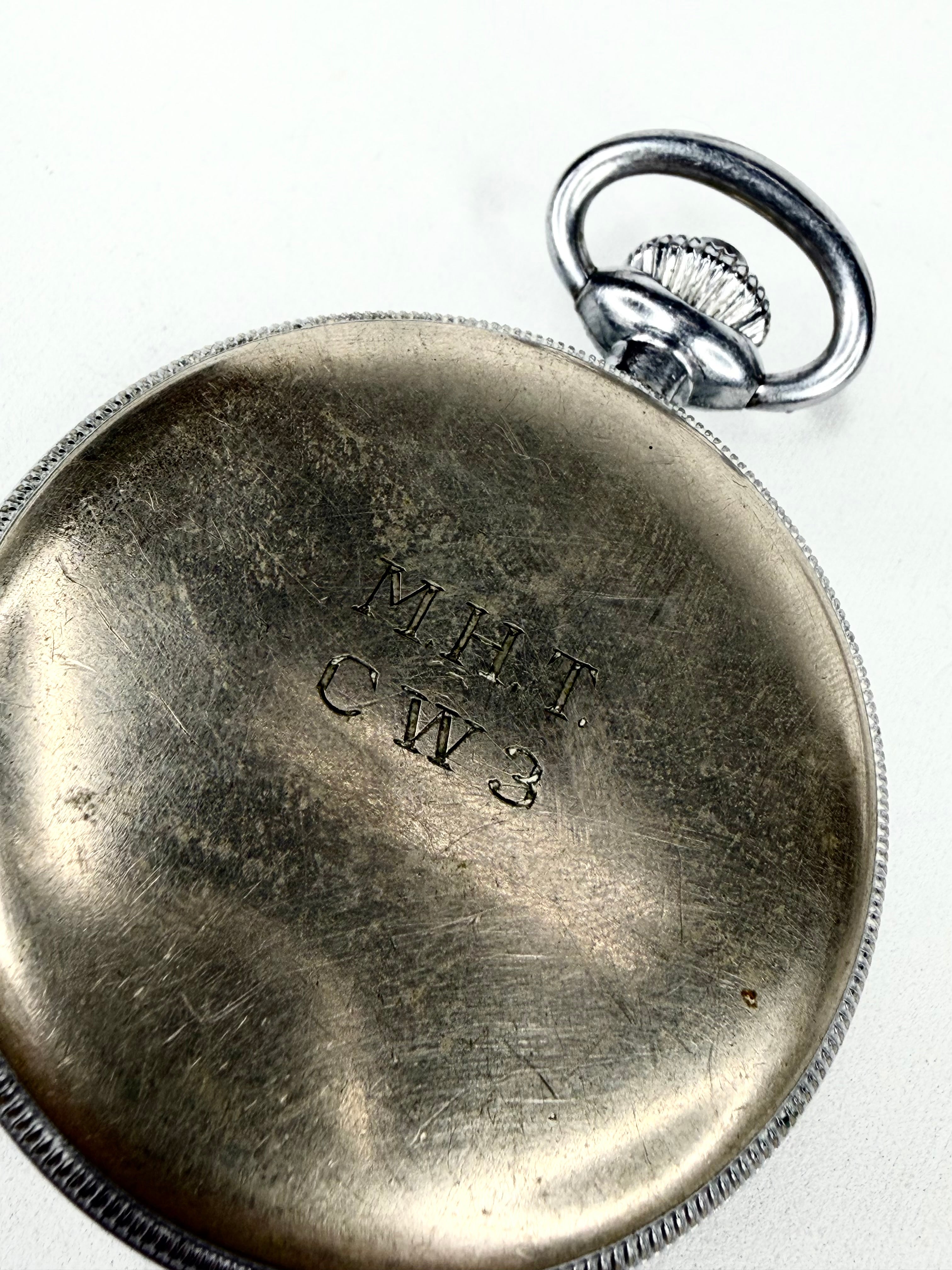 Vintage Hamilton Model 23 Military Chronograph Pocket Watch
