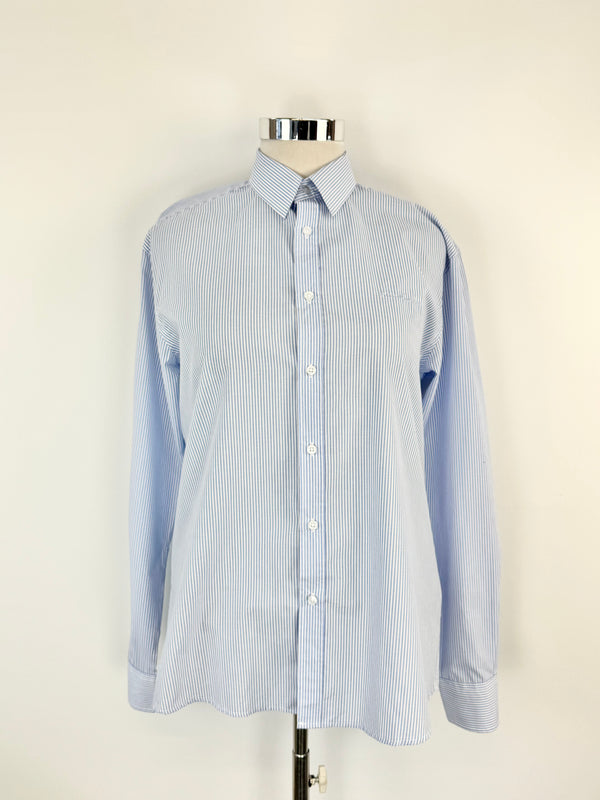 Pierre Cardin Blue & White Striped Shirt - L