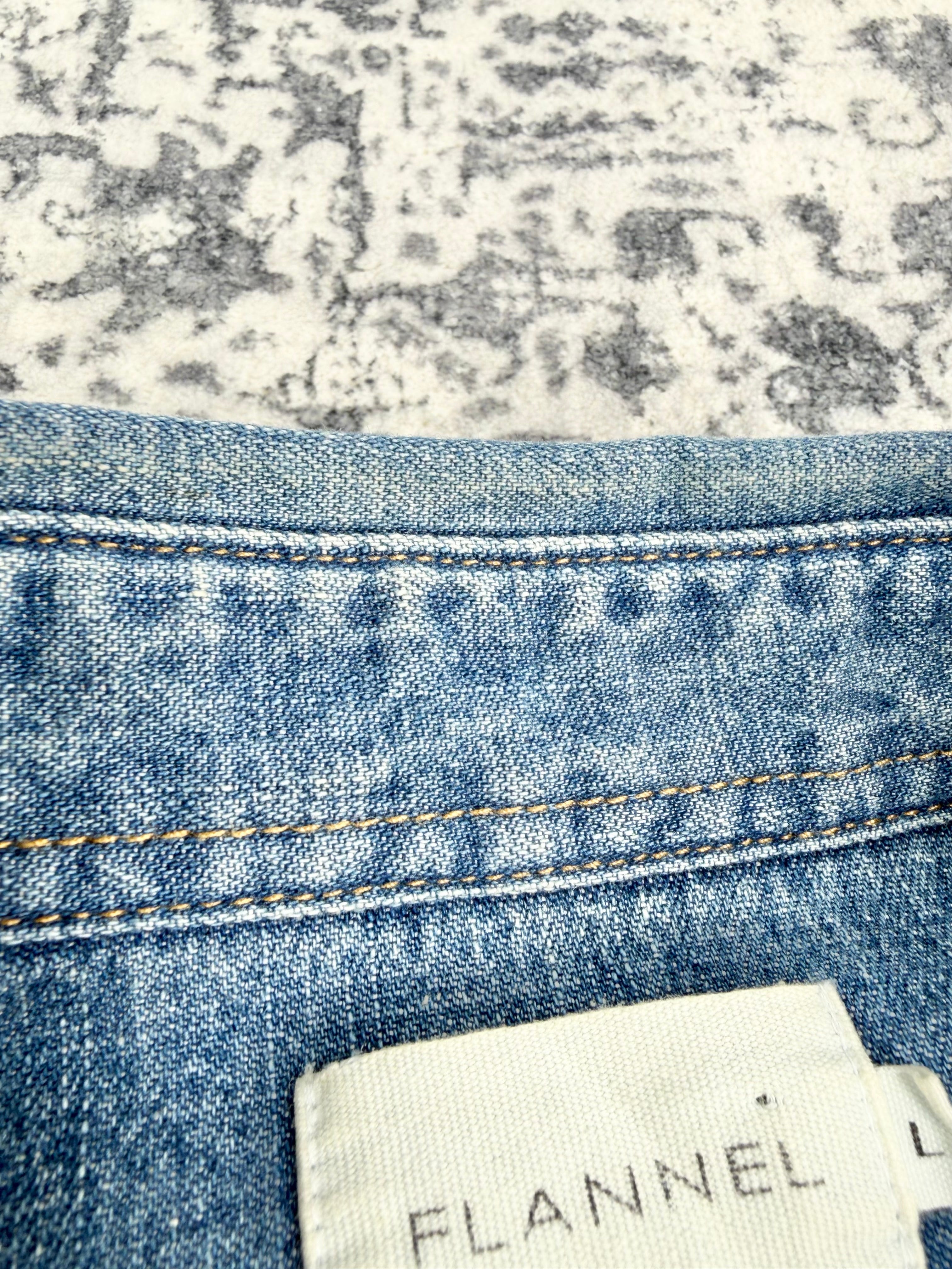 Flannel Blue Denim Shirt - AU12