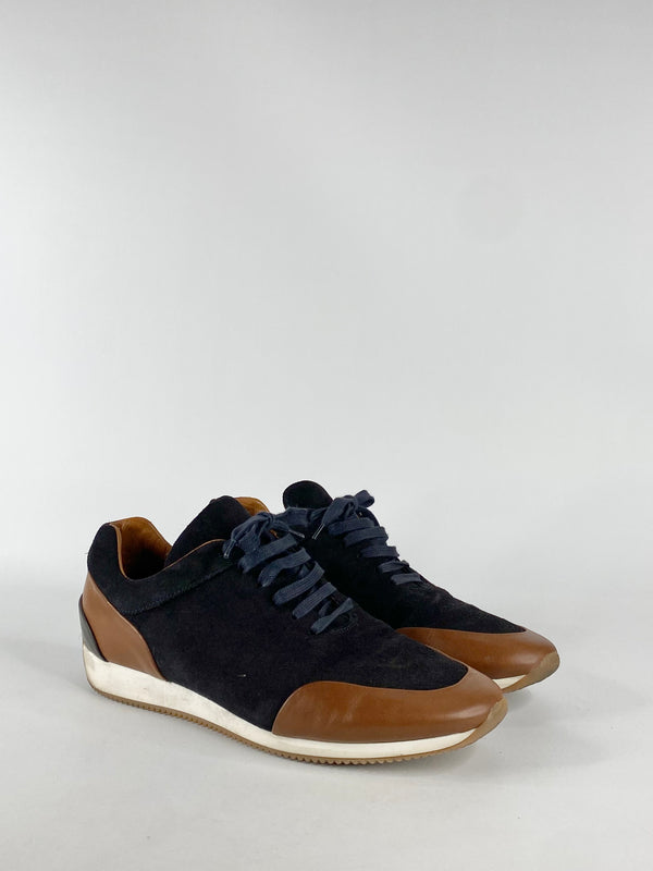 Massimo Dutti Navy & Tan Sneakers - EU41