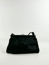 Vintage 1997 Dolce & Gabbana Black Brocade Handbag