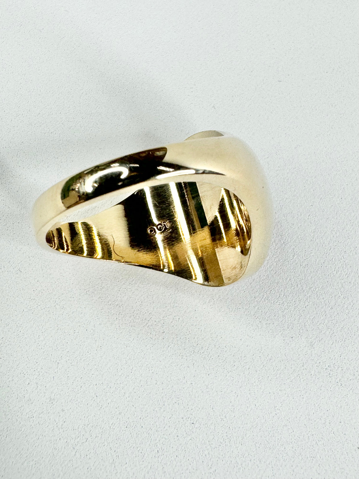 Mid Century 9ct Gold & Cabochon Men's Ring