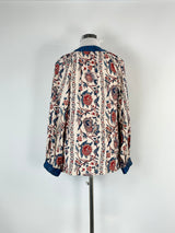 Once Was Fawn & Navy Blue Floral Tunic - AU10