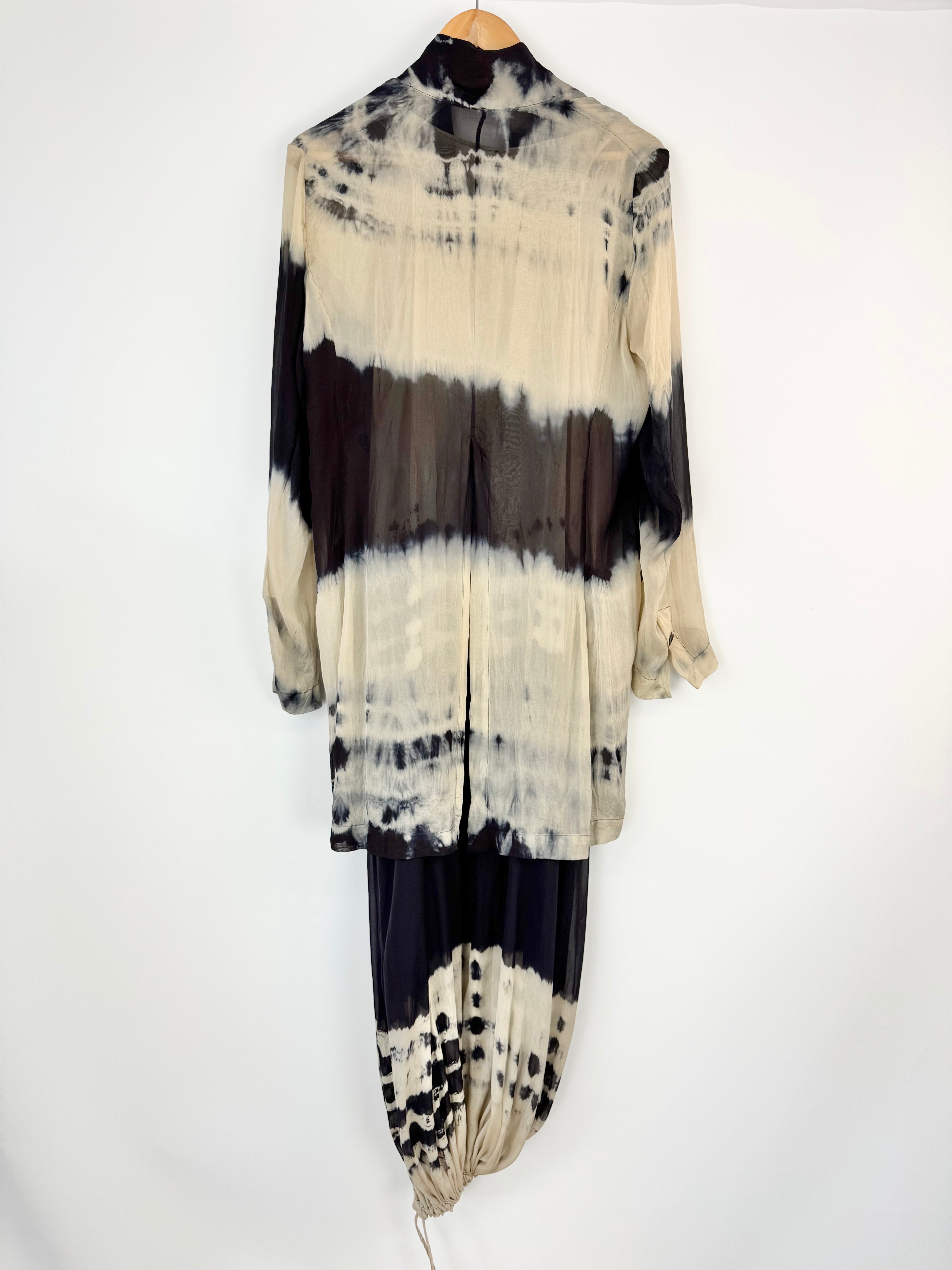 Etichetta Toscana Black & Beige Tie 2 Pce Set - AU12