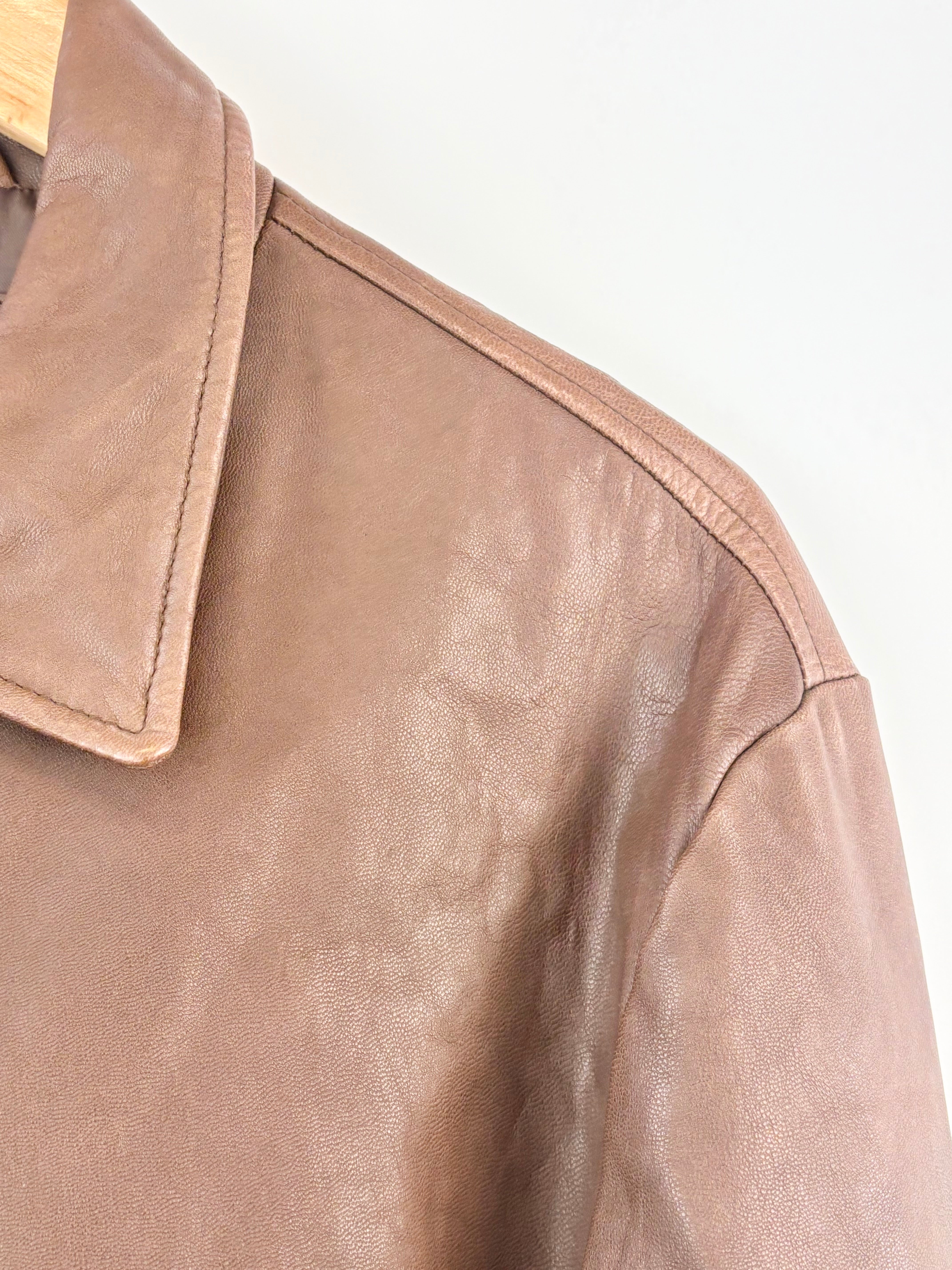 Rodd & Gunn Chocolate Brown Leather Jacket - L