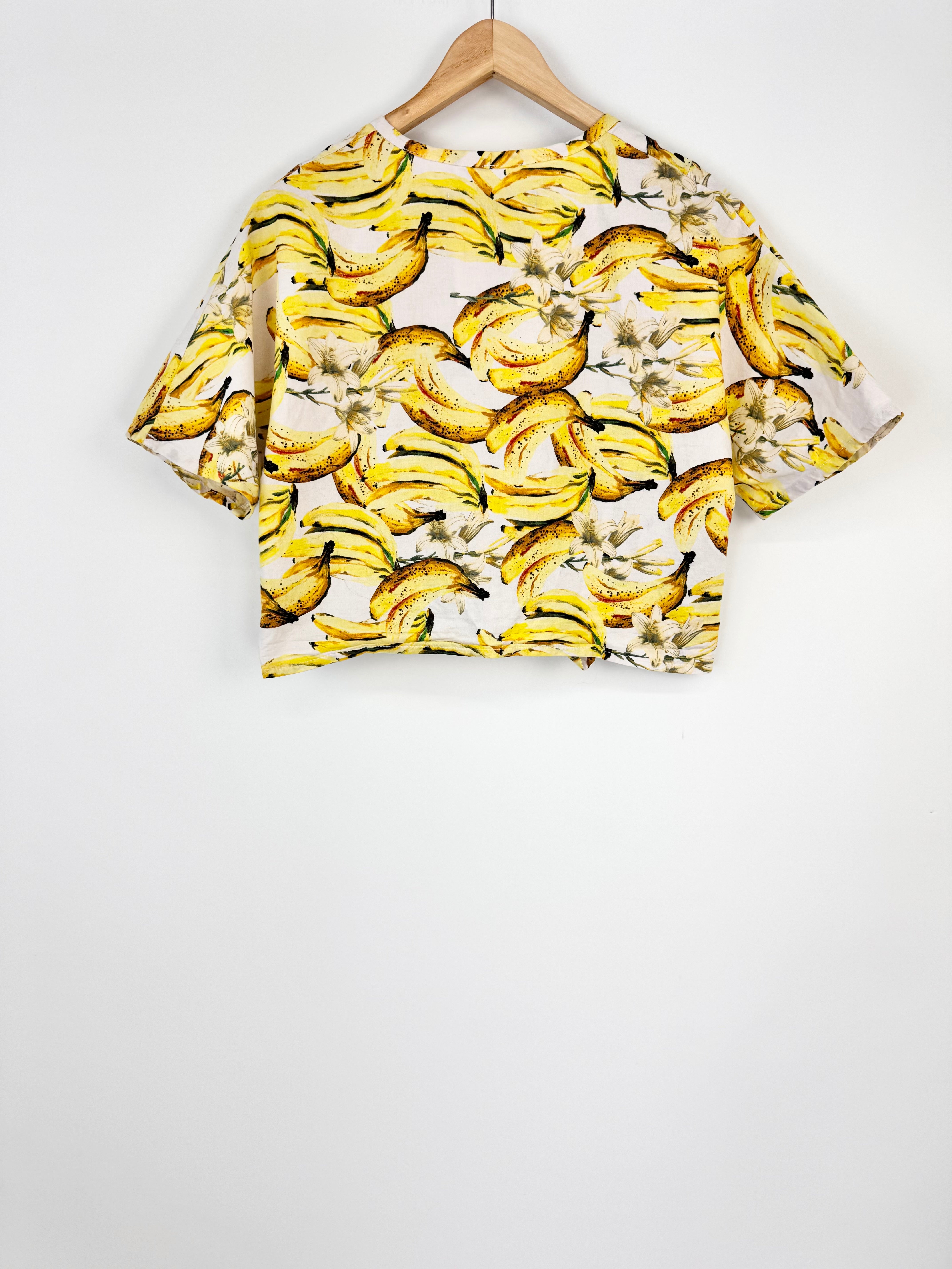 Stella Blanche Banna Pattern Crop Top - AU10