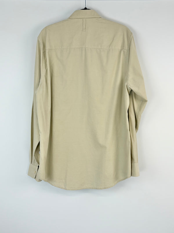 NN07 No Nationality Beige Corduroy Shirt - XXL
