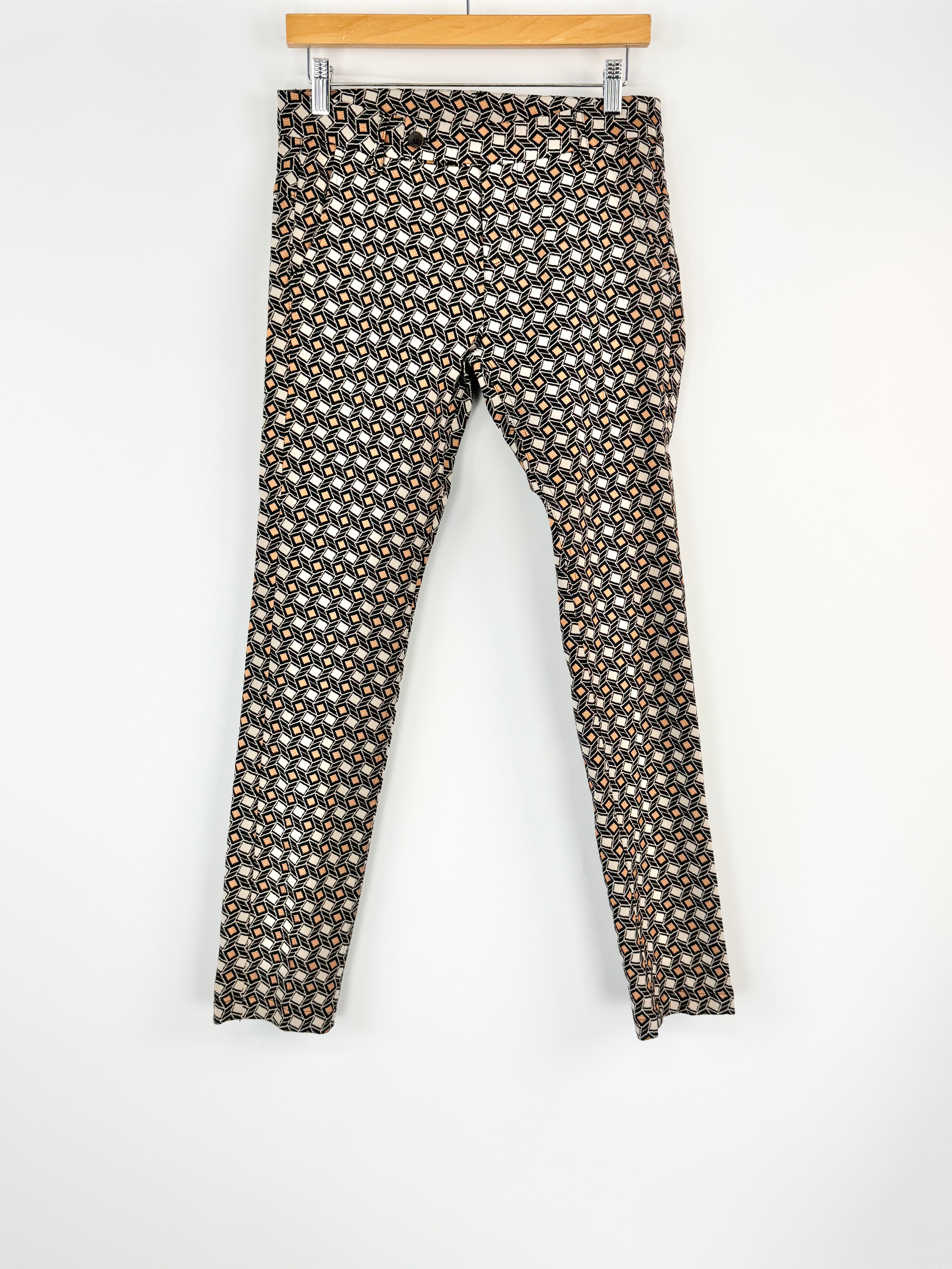 Alysi 'Camel Jacquard Pantalone' Chinos - AU10