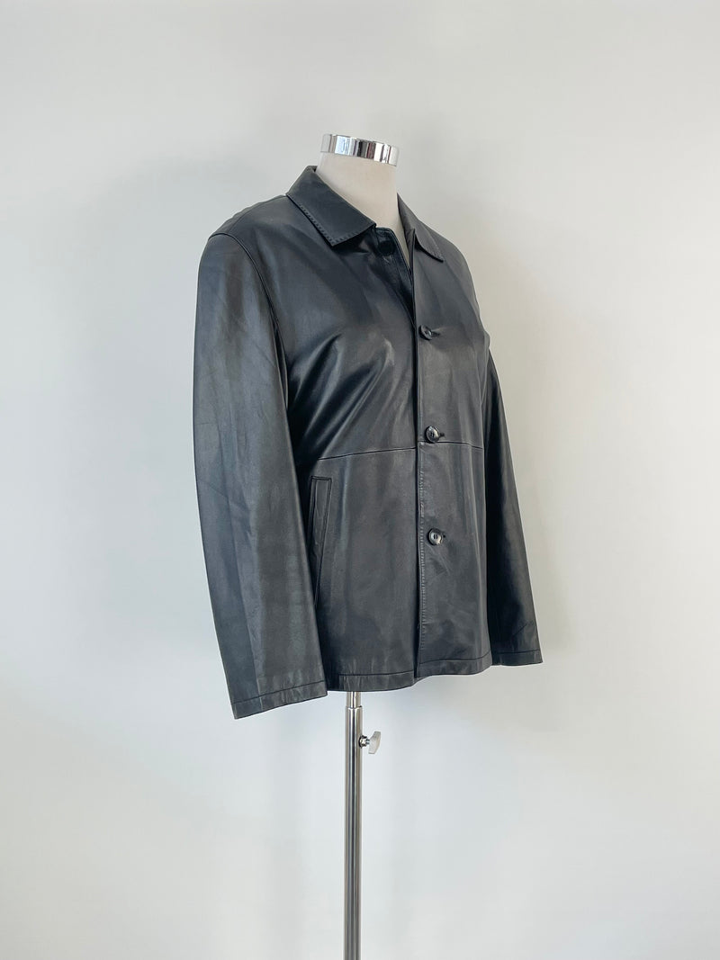 Monza by Eren Black Leather Jacket - AU12