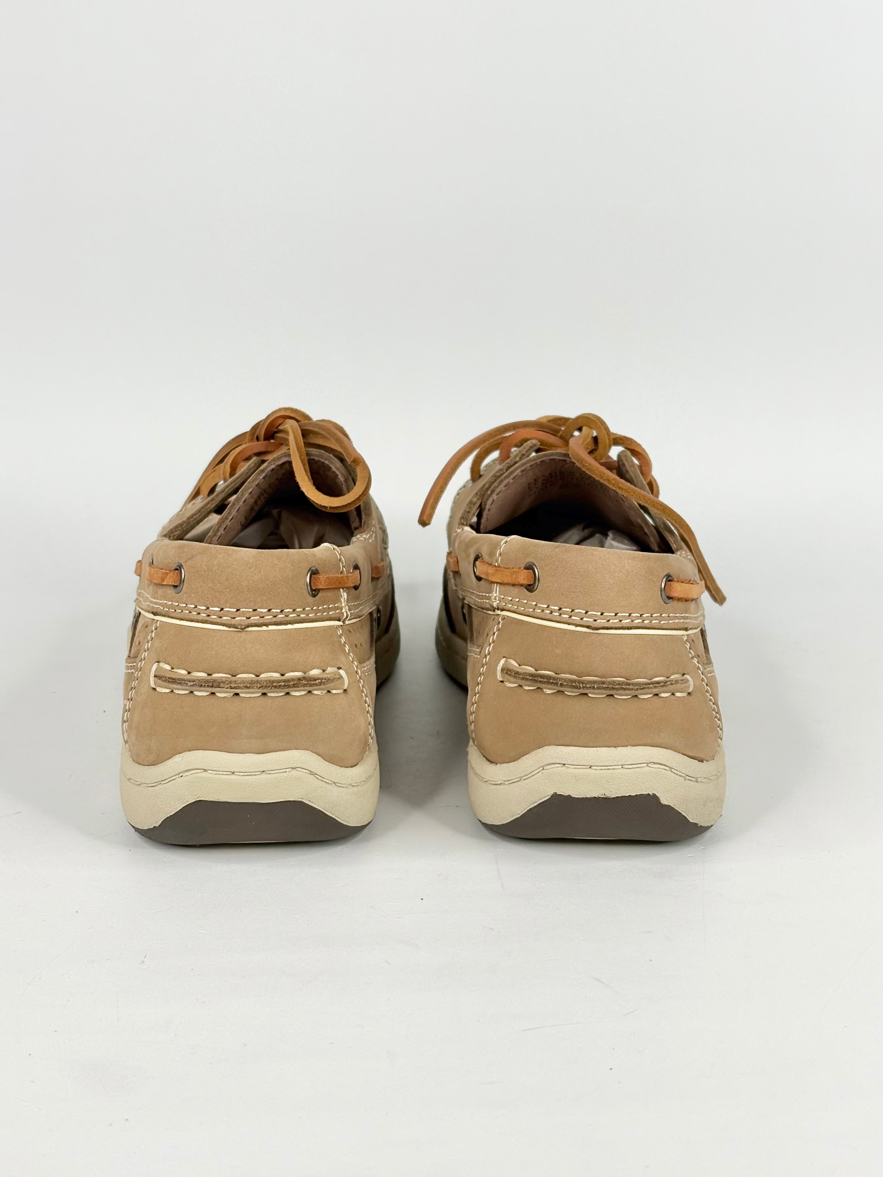 R.M. Williams Taupe Suede Boat-Style Moccasins - EU43