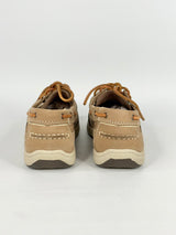 R.M. Williams Taupe Suede Boat-Style Moccasins - EU43