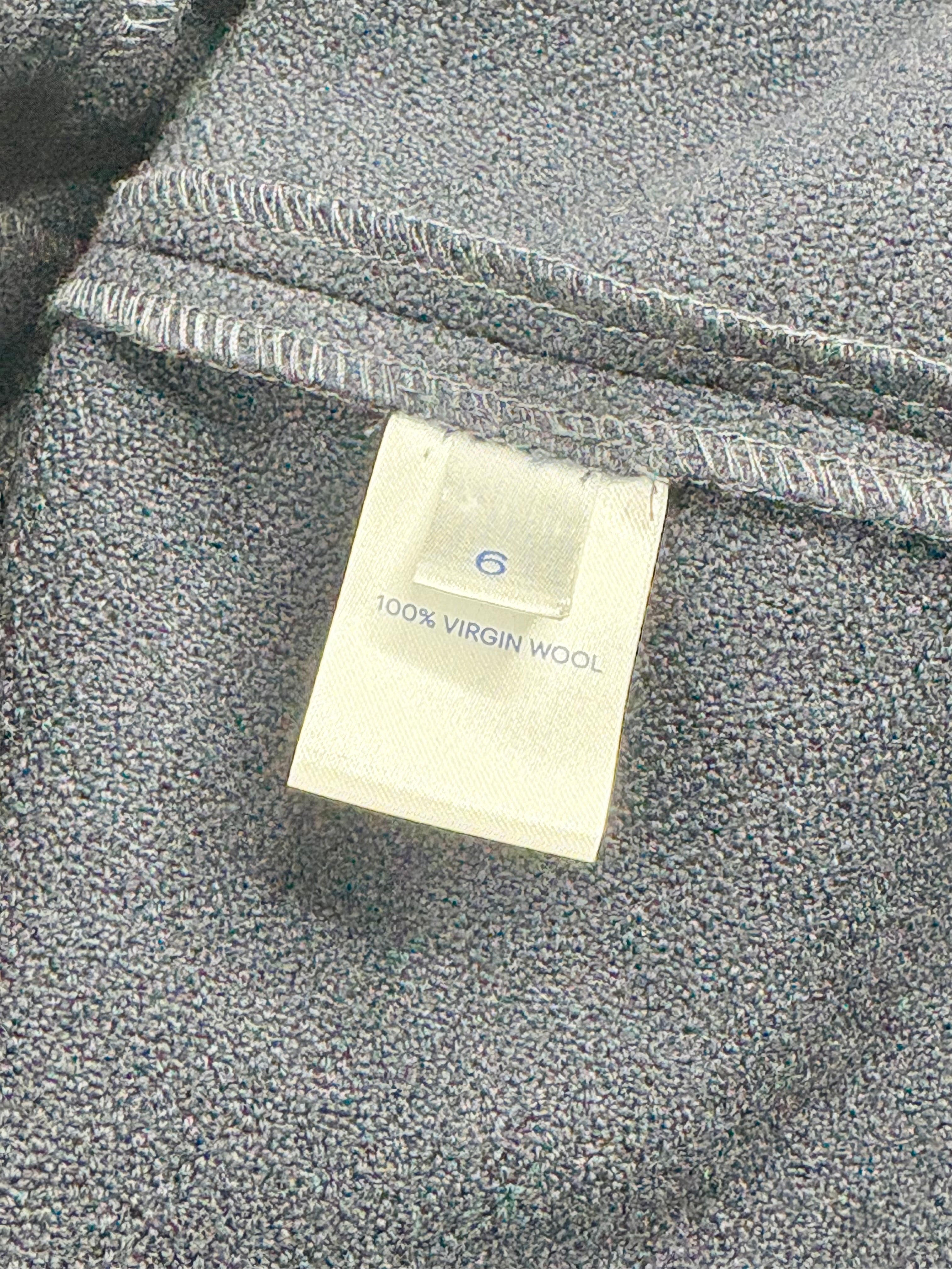 Raey Navy Blue Crepe 'Long Day' Column Dress - AU6