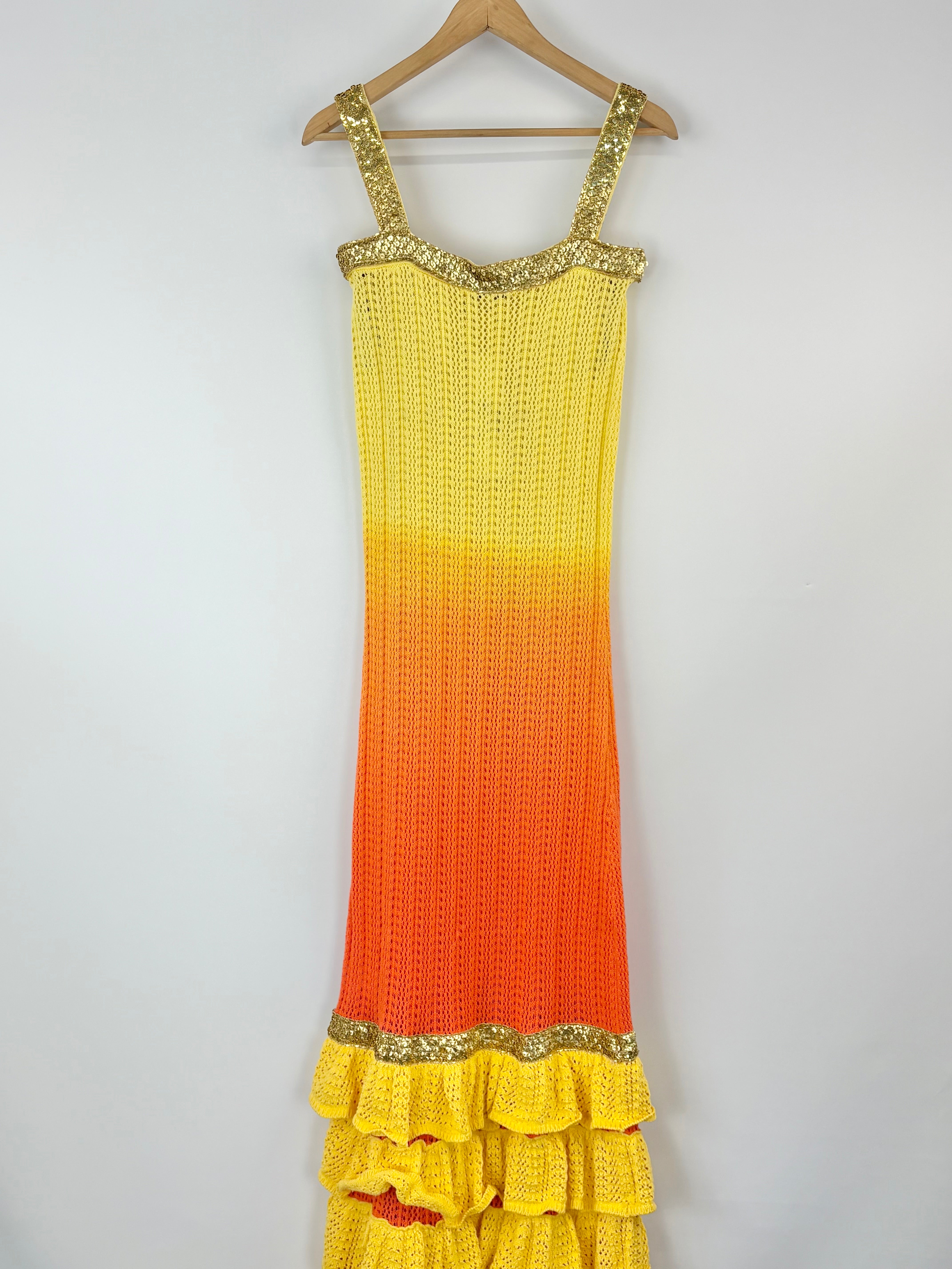 Love, Bonfire the Label 'Eternal Sunshine' Crochet Knit Dress - AU8