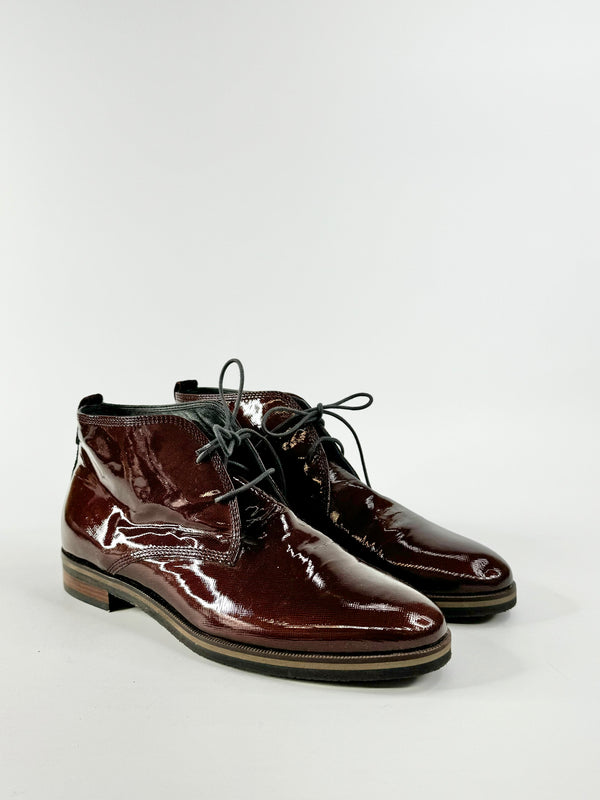 Bosari Burgundy Patent Lace UPS