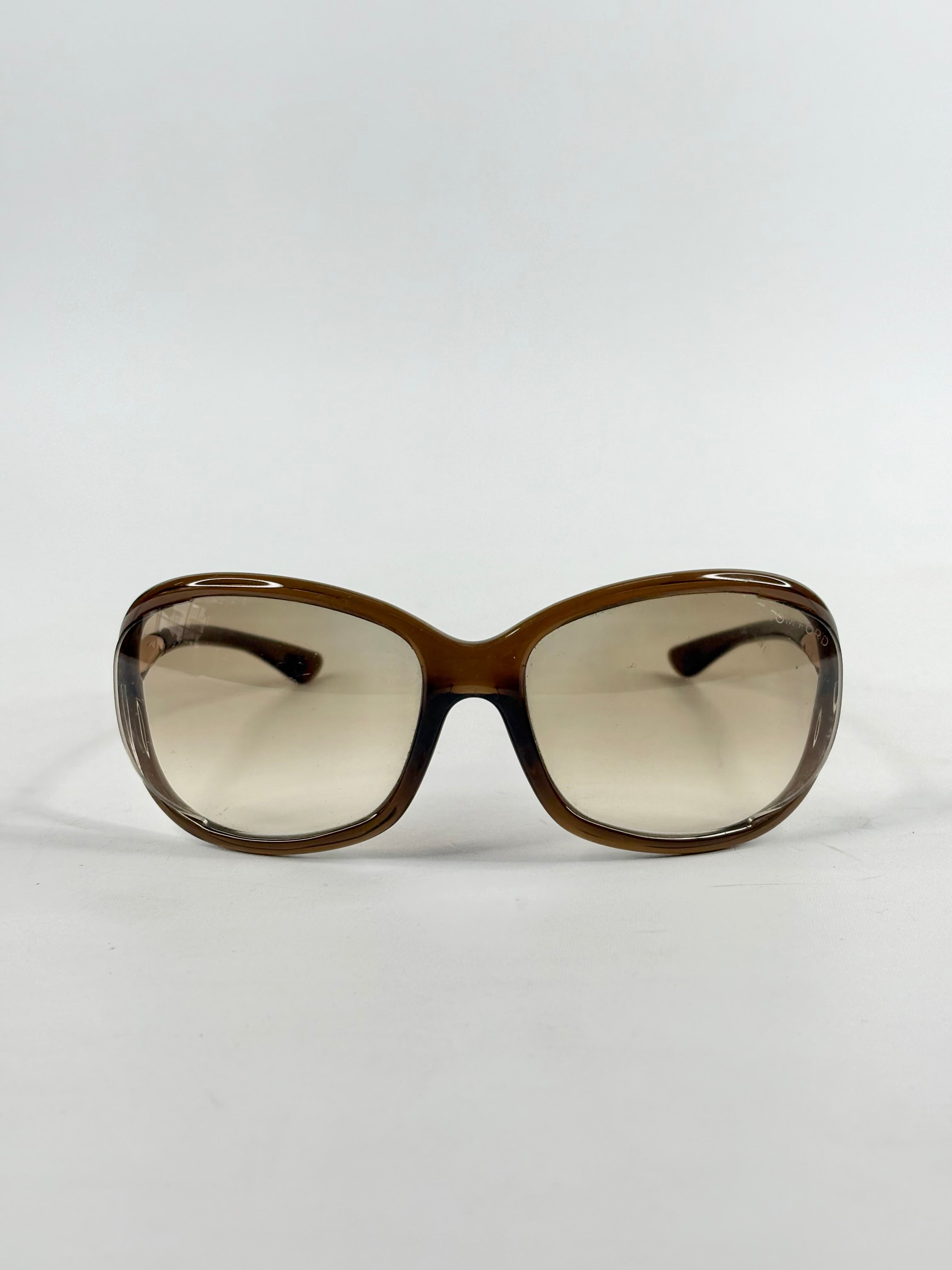 Tom Ford Brown Gradient 'Jennifer' Sunglasses