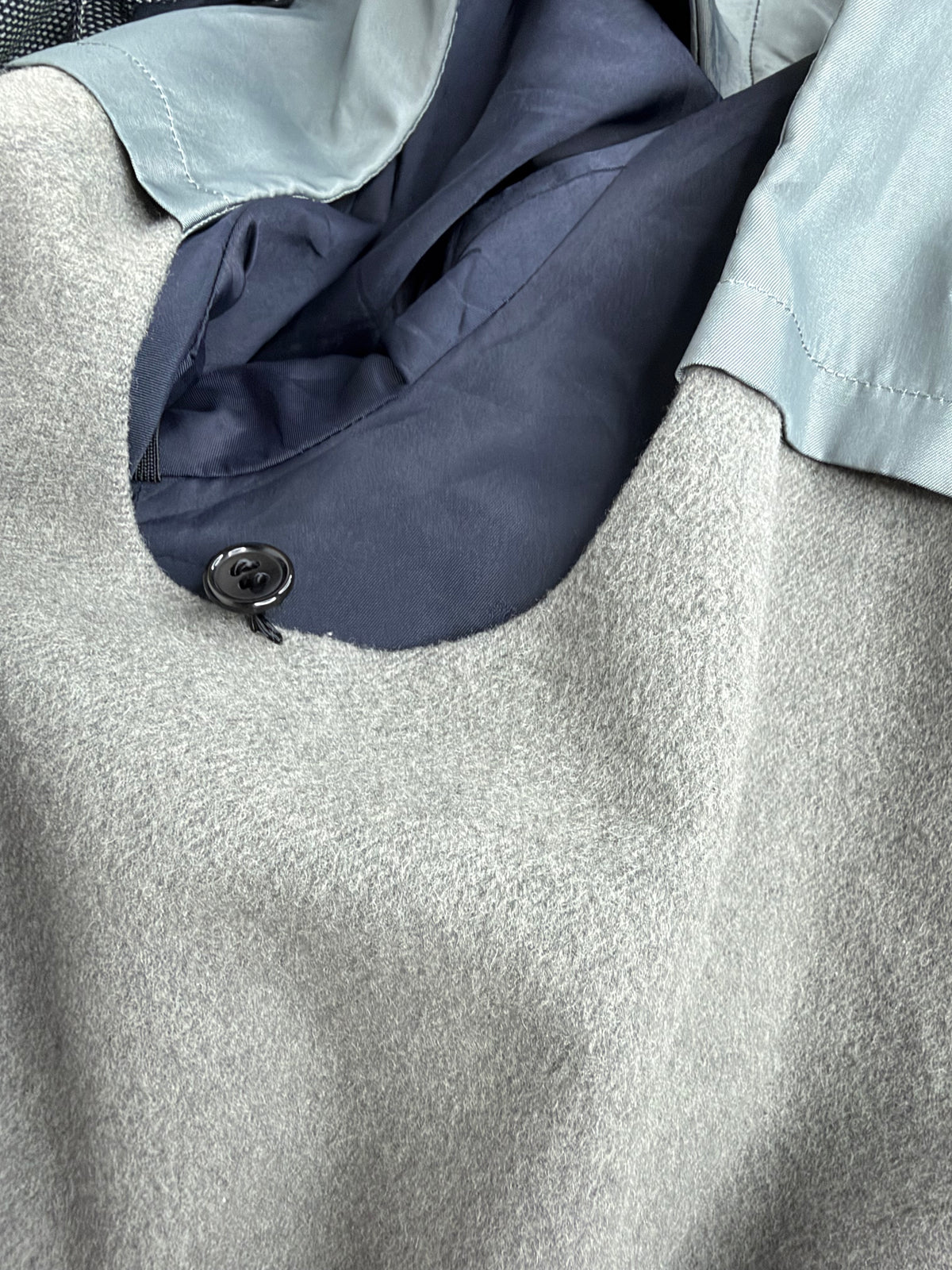 Vintage 90s Lanvin Grey Woven Coat - AU10/12