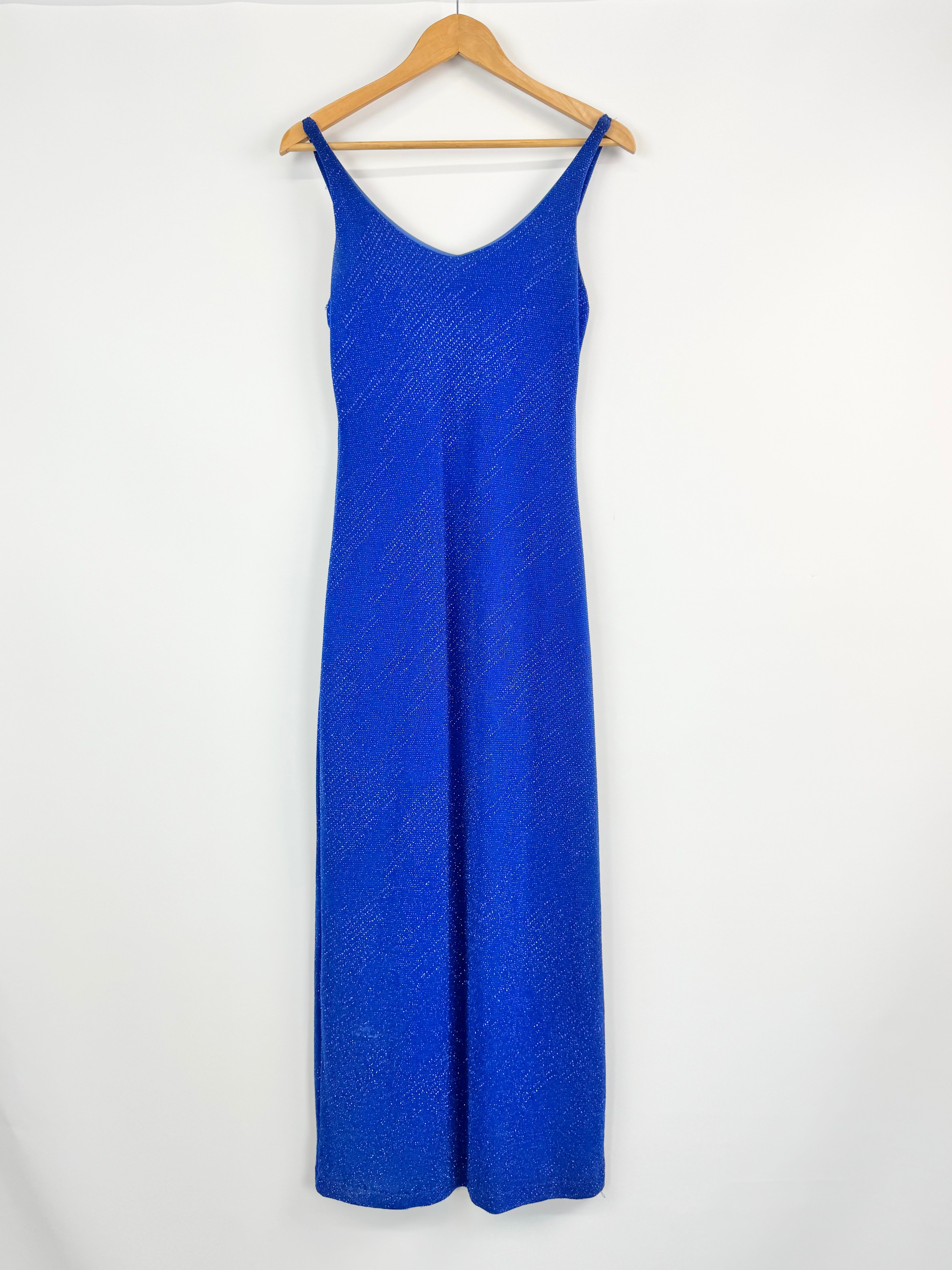 Syndicate Electric Blue Lurex Dress - AU10/12