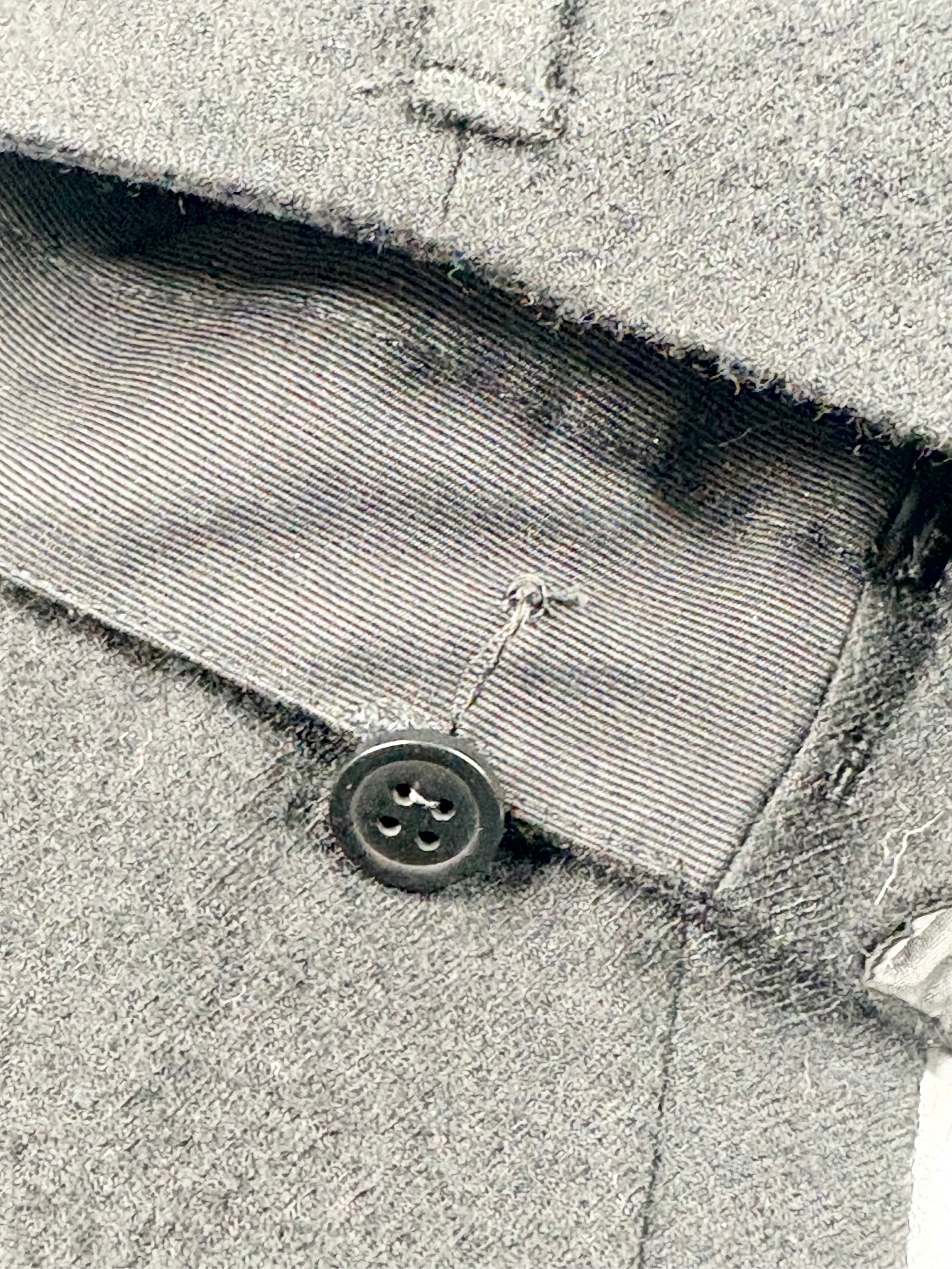 Giorgio Armani Wide Leg Black Wool Crepe Trousers - AU16