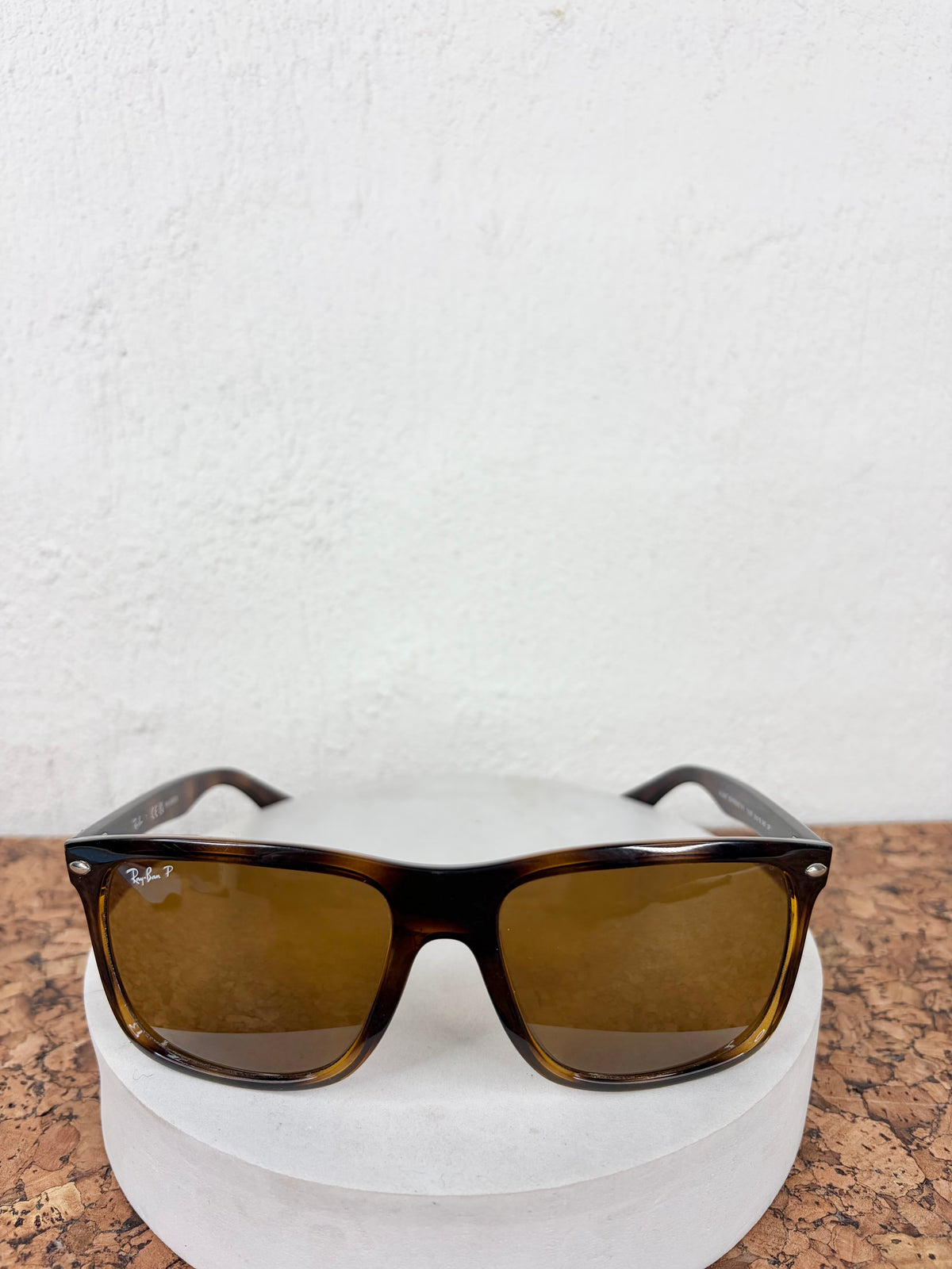 Ray-Ban Boyfriend Two 710/57 Polished Havana Sunglasses