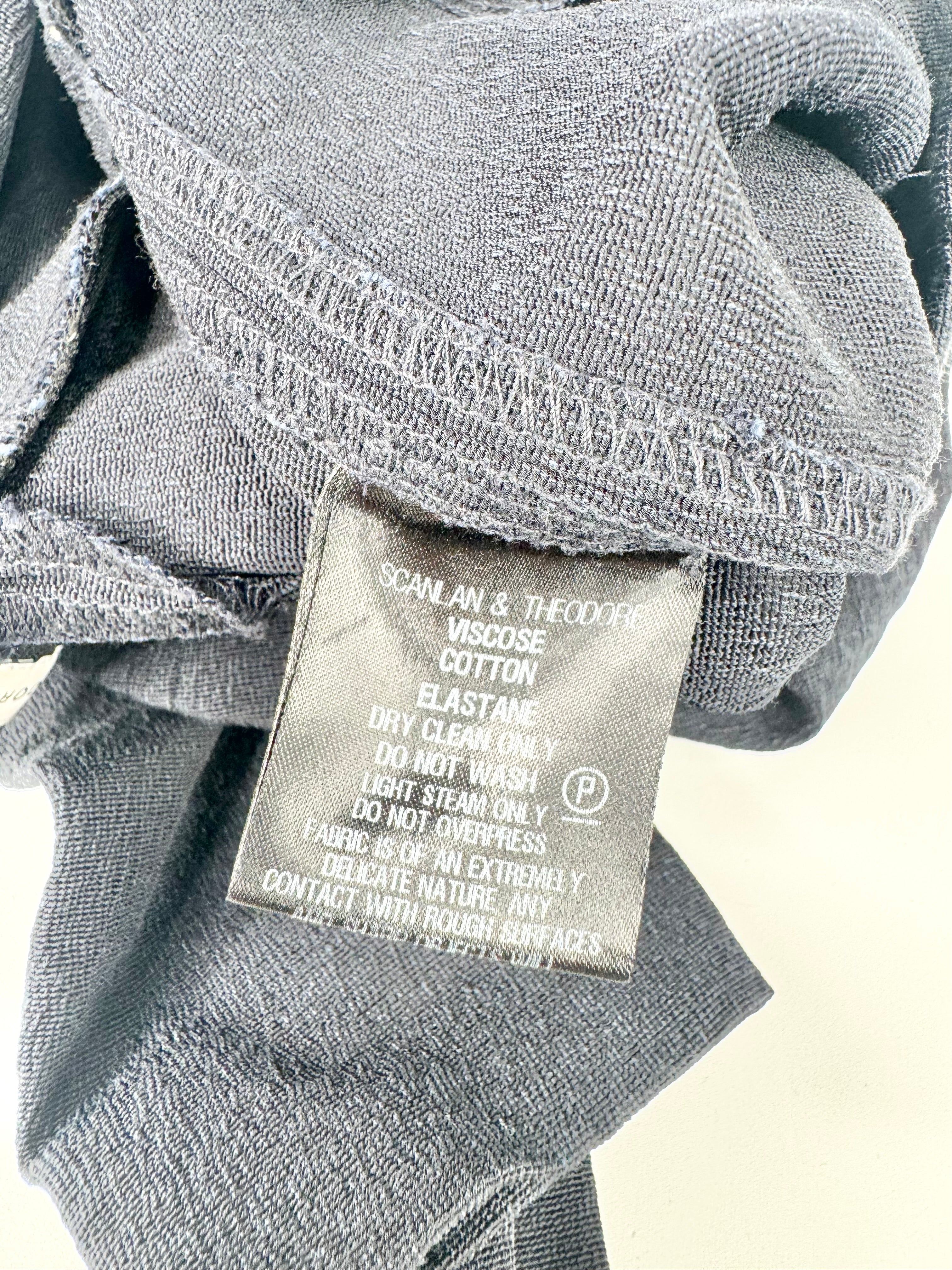 Scanlan Theodore Navy High Waisted Stretch Slacks - AU6/8