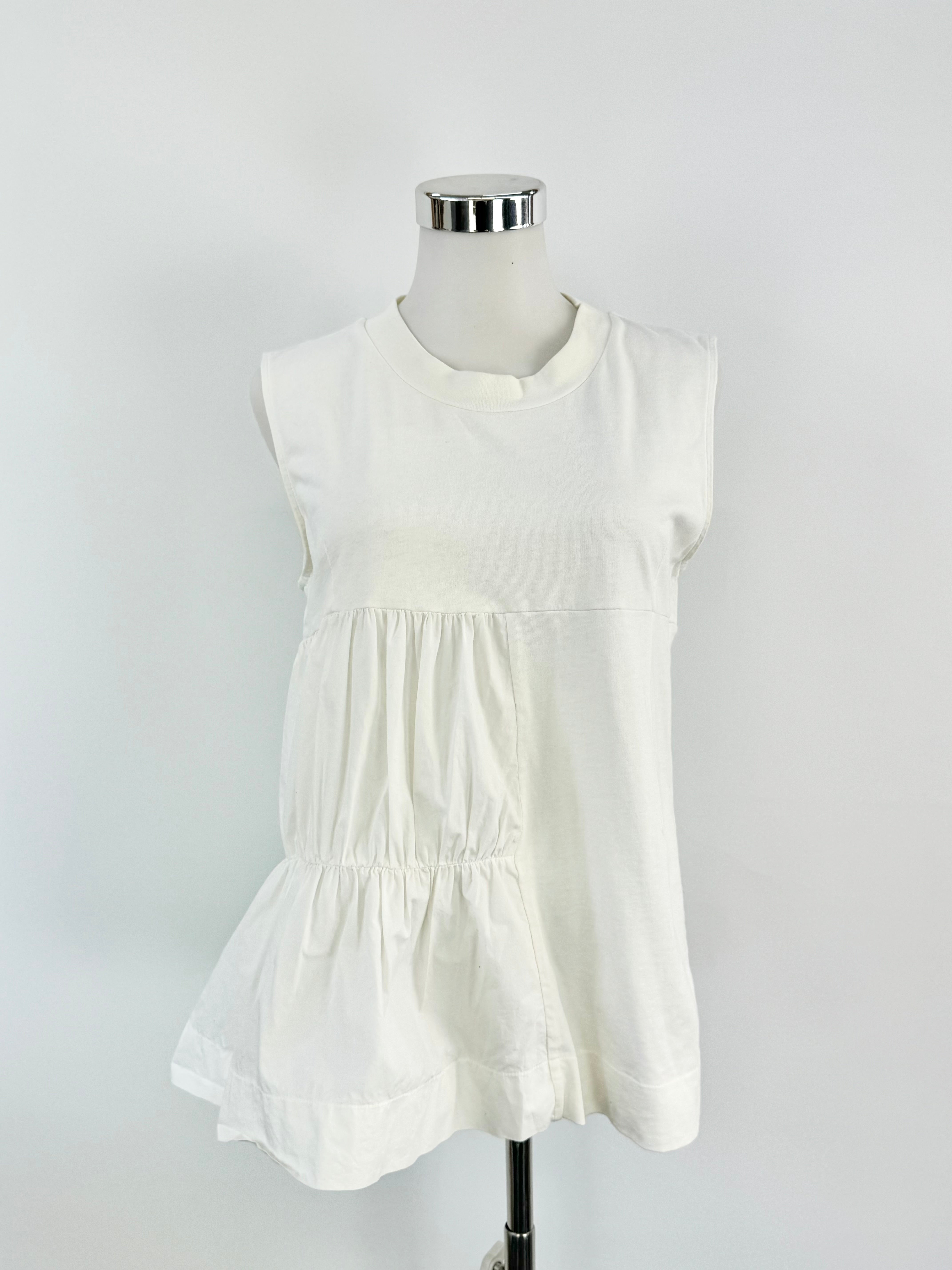 Marni White Tiered Panel 'Commessa' Vest - AU10