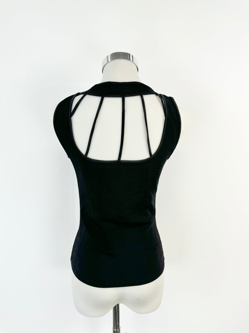 Vintage 90s Feelgood Paris Black Singlet - AU8