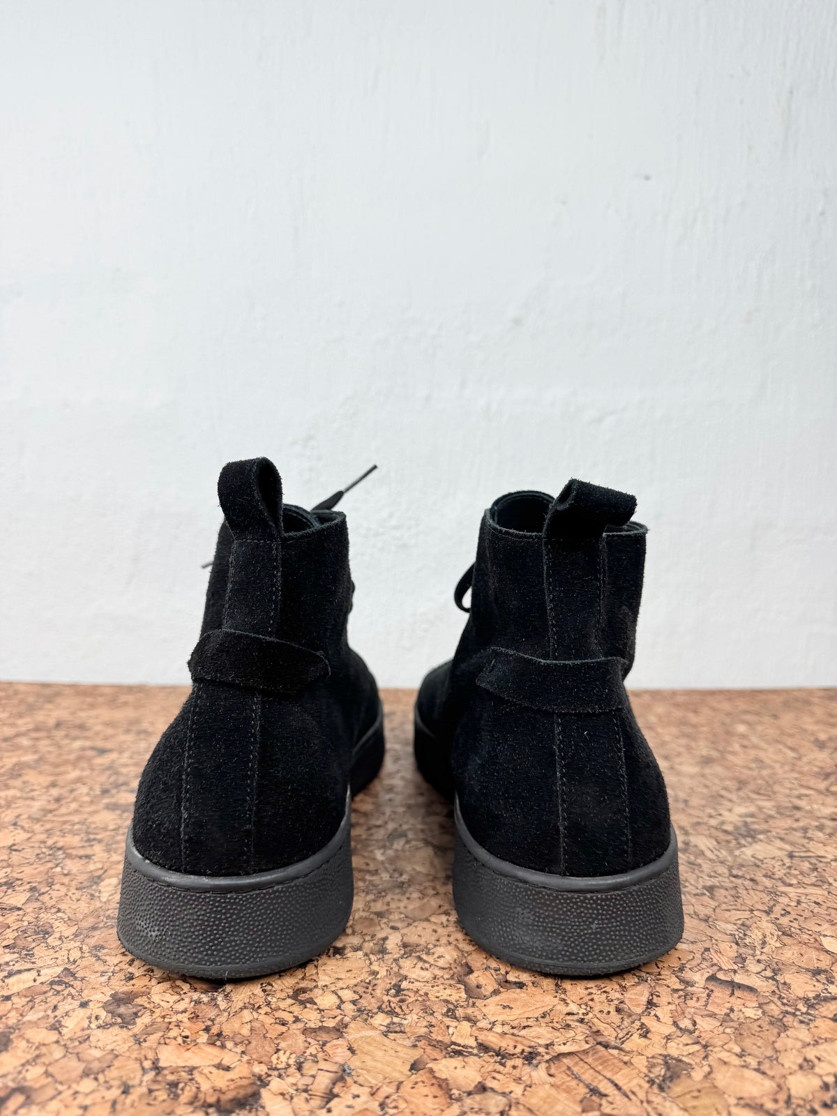 Conflict for Interest Black Suede High Top Lace Ups - EU42