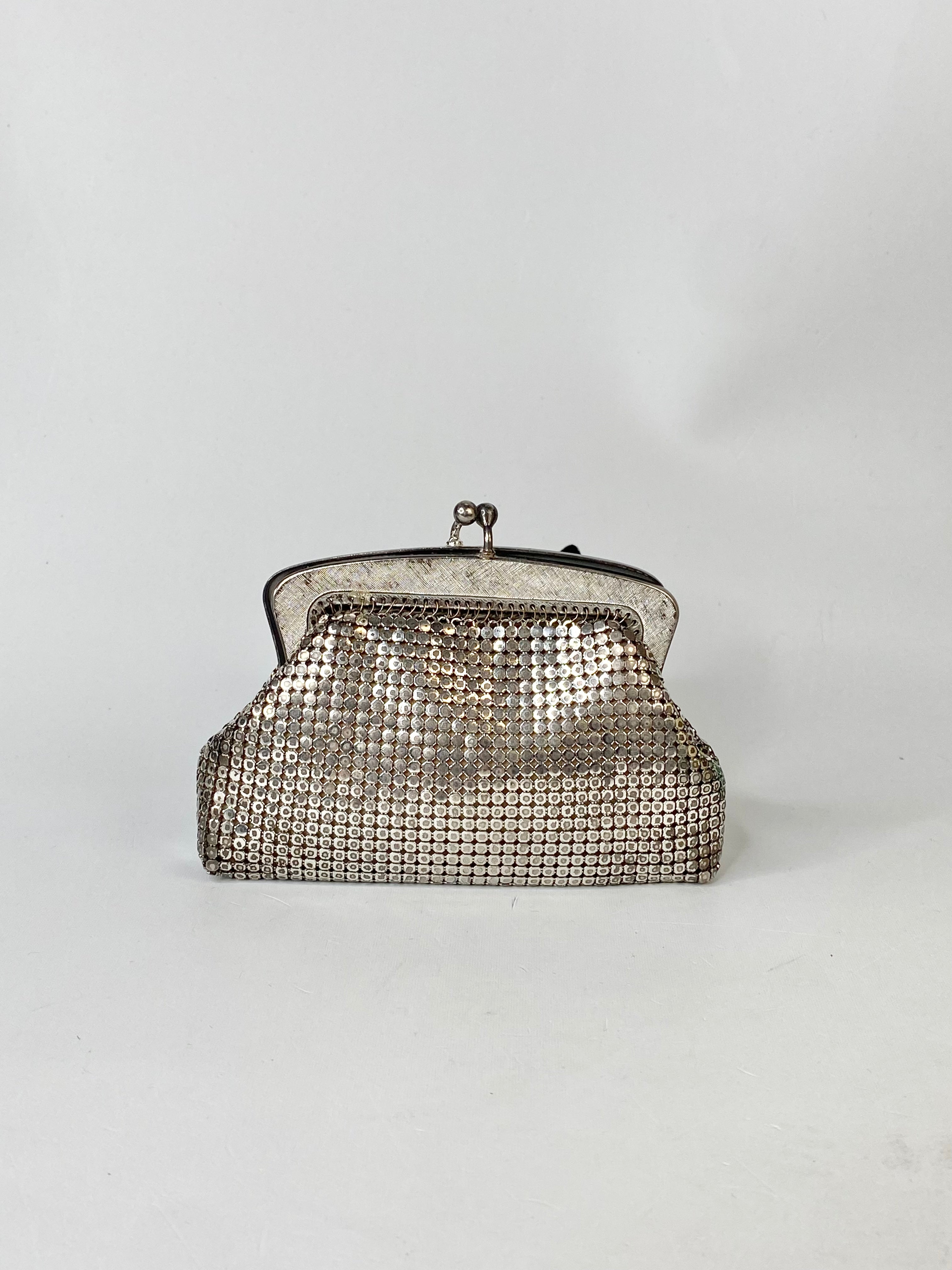 Oroton Silver Glomesh Purse