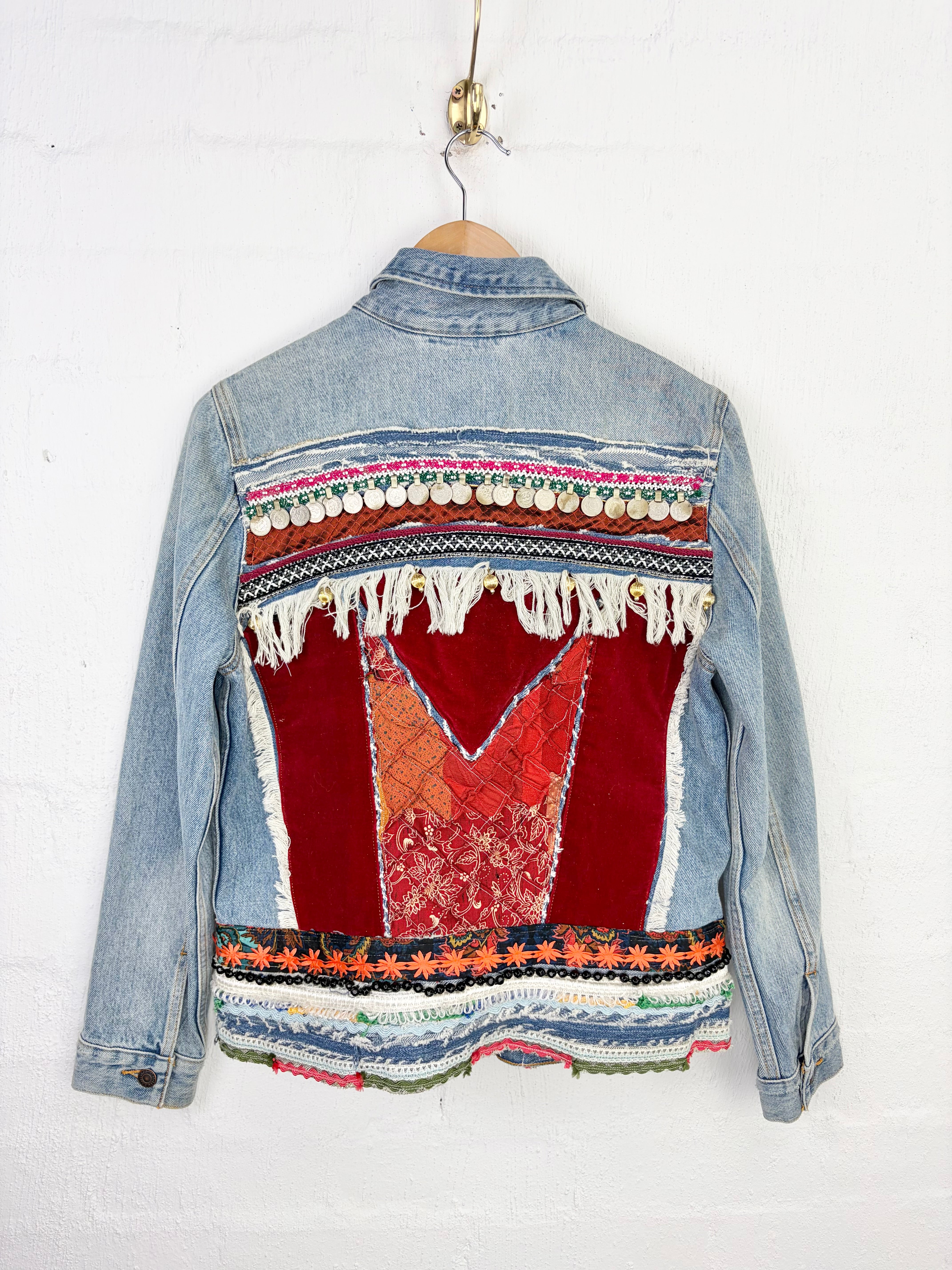 Vintage Customised Levi Strauss & Co Denim Applique Jacket - AU12