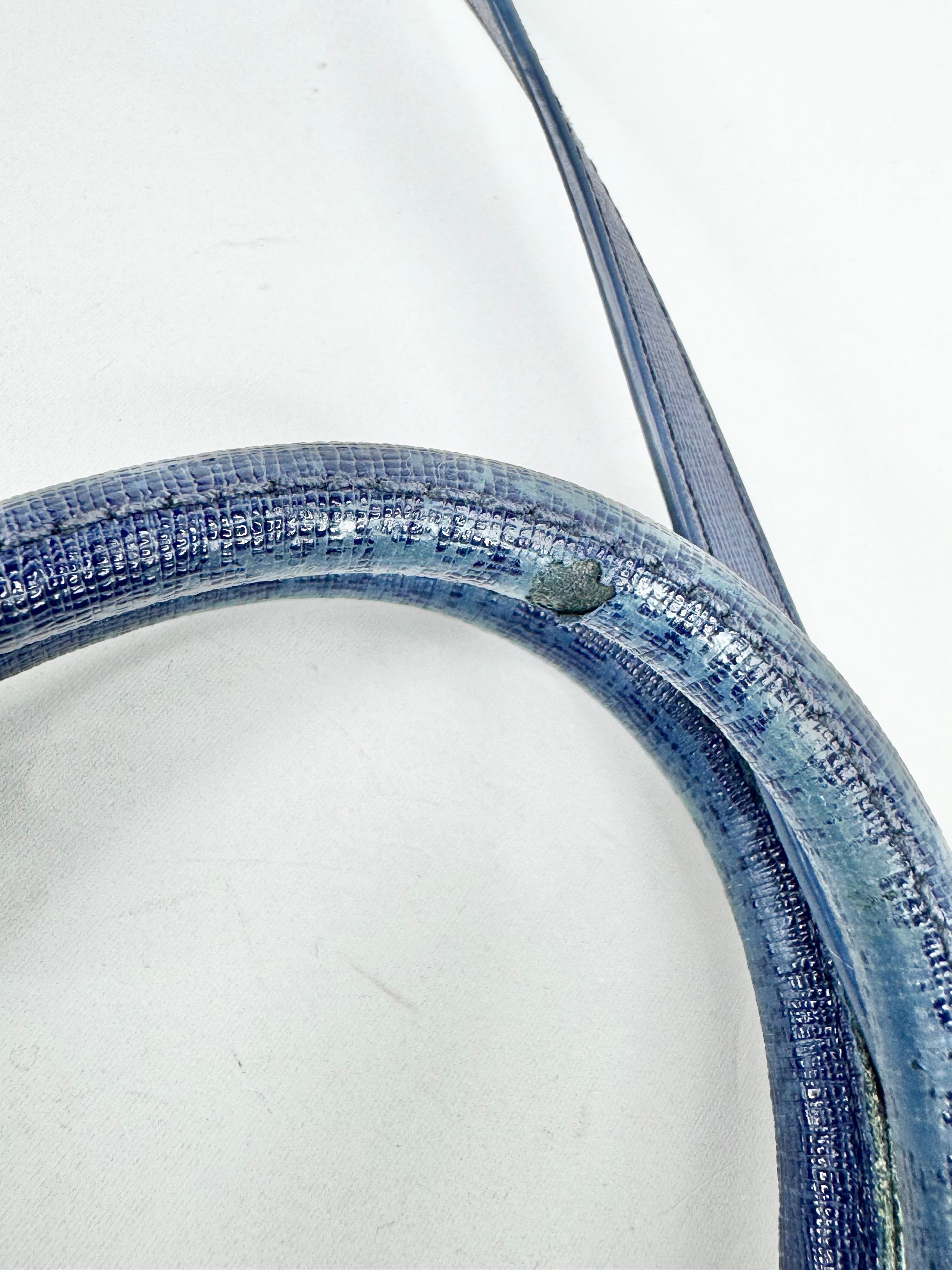 Furla Phalo Blue Leather Handbag