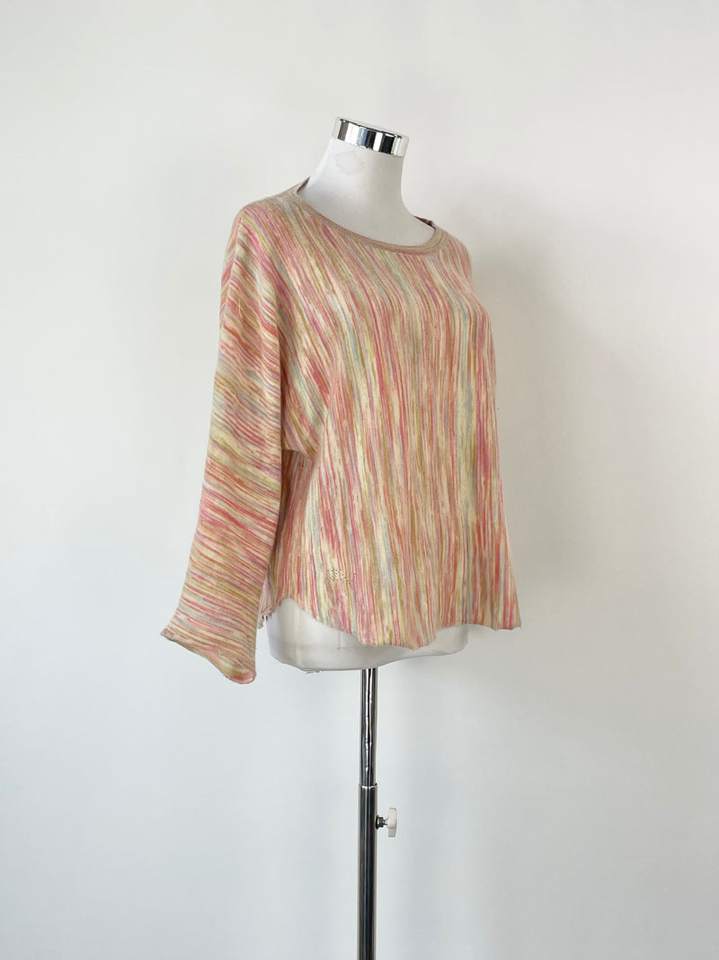 Zadig & Voltaire Pastel Multicolour Cashmere Sweater - S